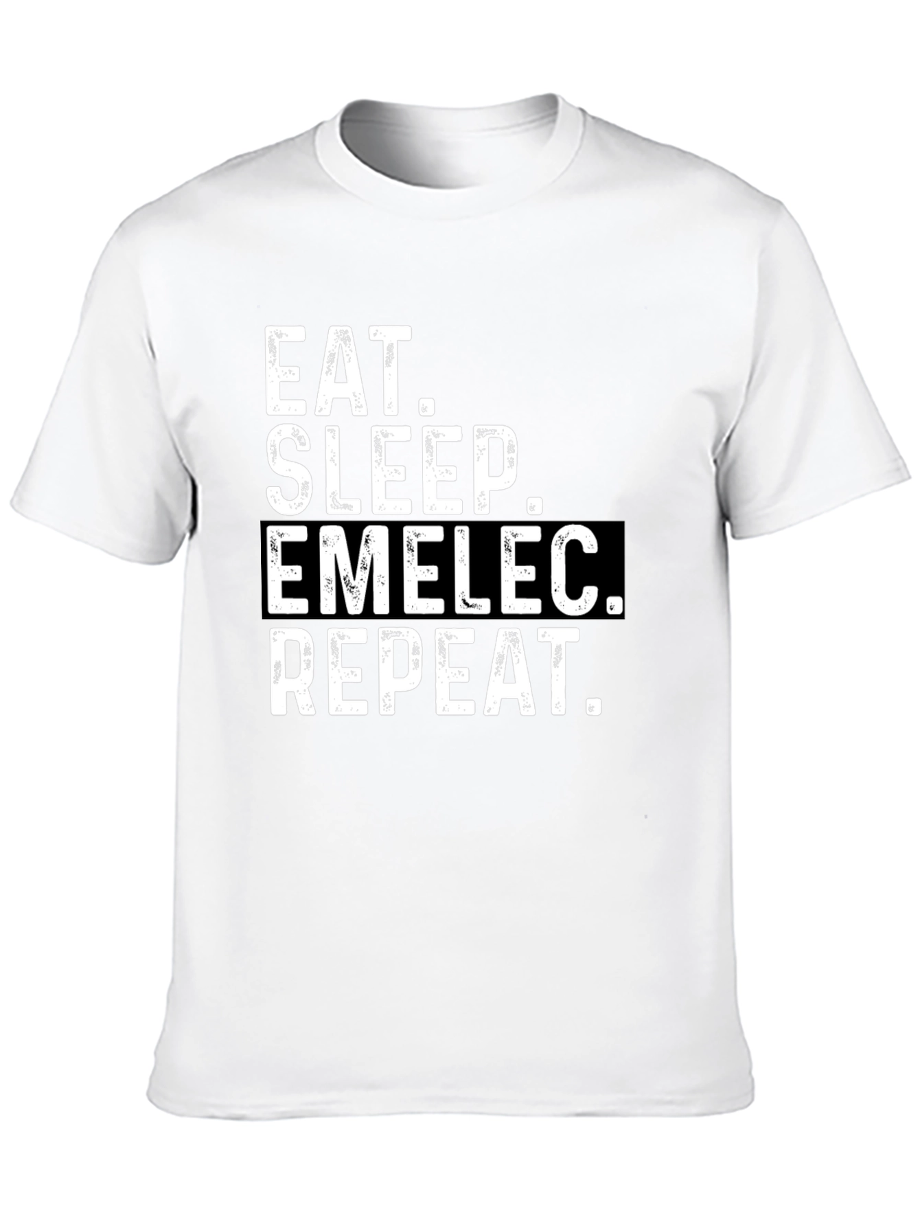 Eat Sleep Emelec Repeat Black T-Shirt