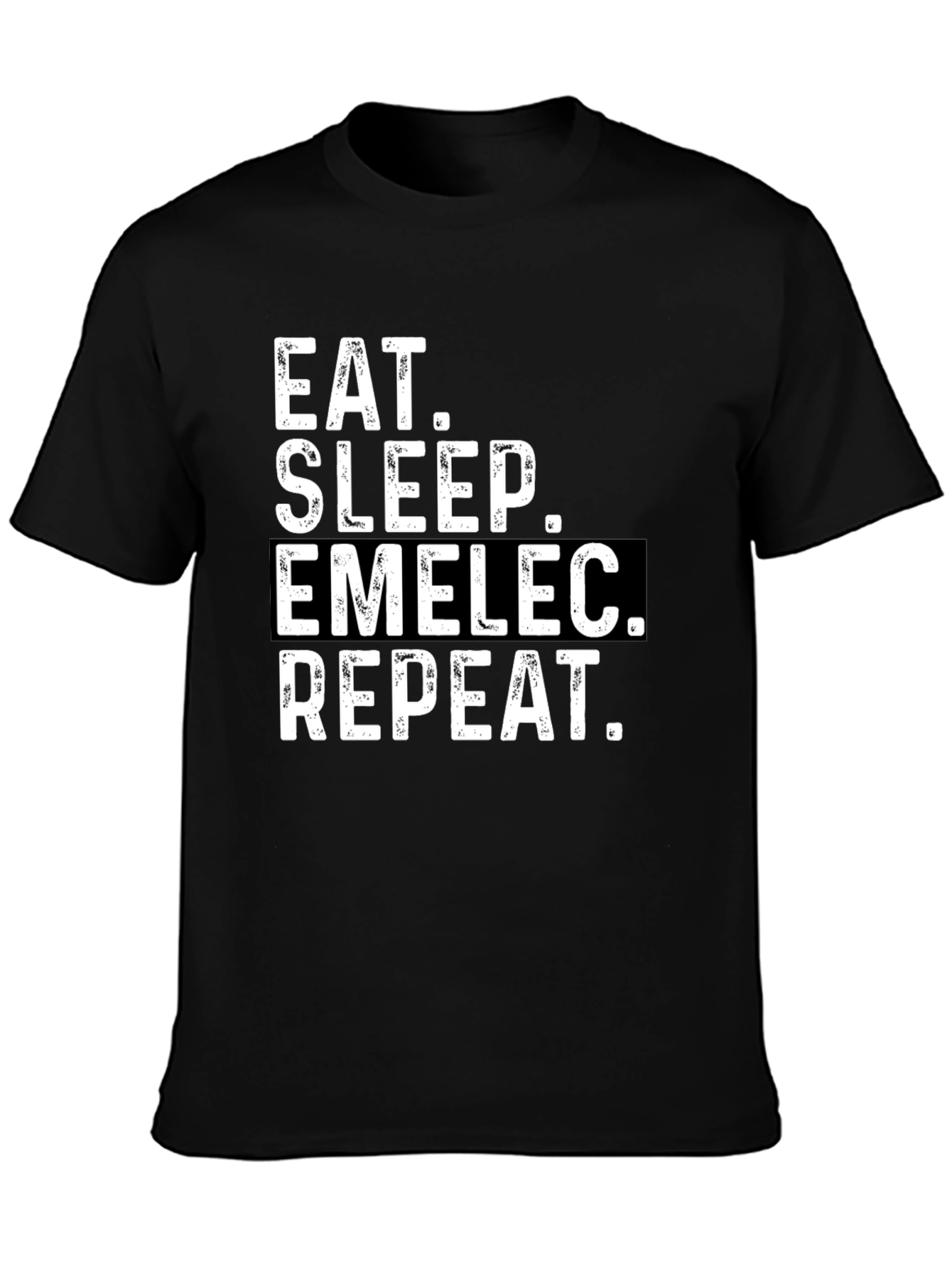 Eat Sleep Emelec Repeat Black T-Shirt