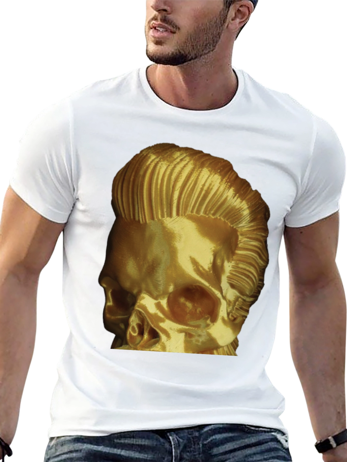 Golden Skull Rocker T-Shirt