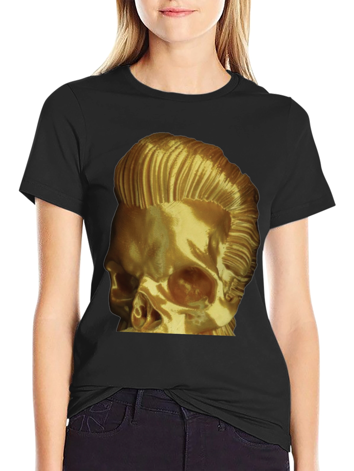 Golden Skull Rocker T-Shirt