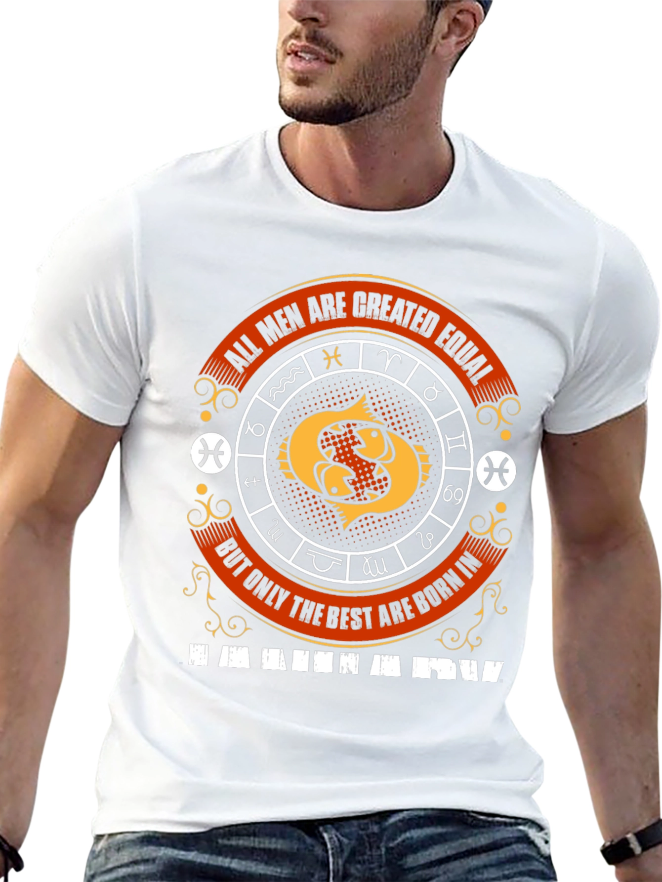 Pisces Zodiac T-Shirt - All Men Are Created Equal