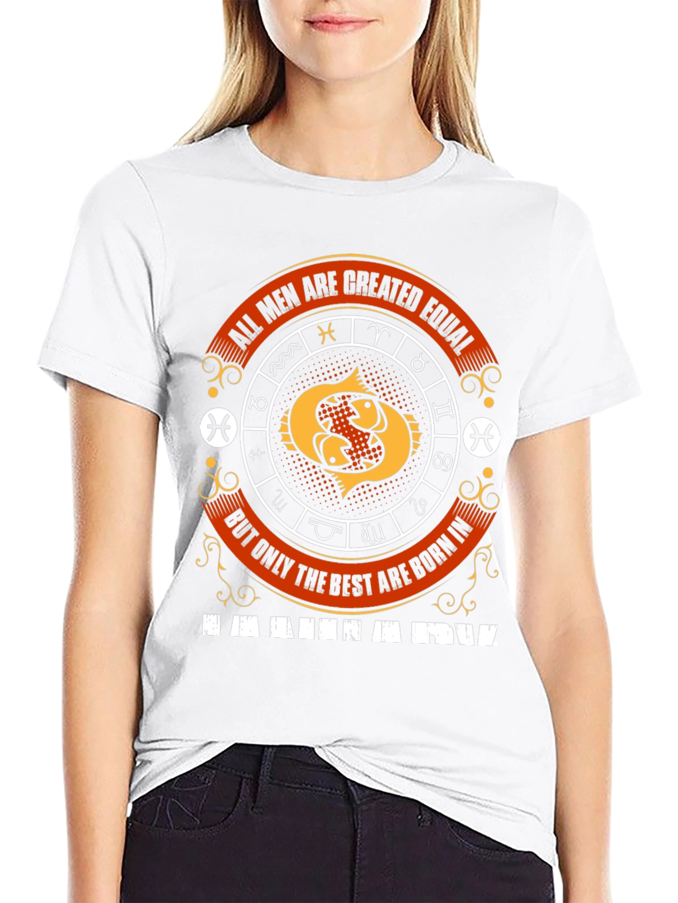 Pisces Zodiac T-Shirt - All Men Are Created Equal