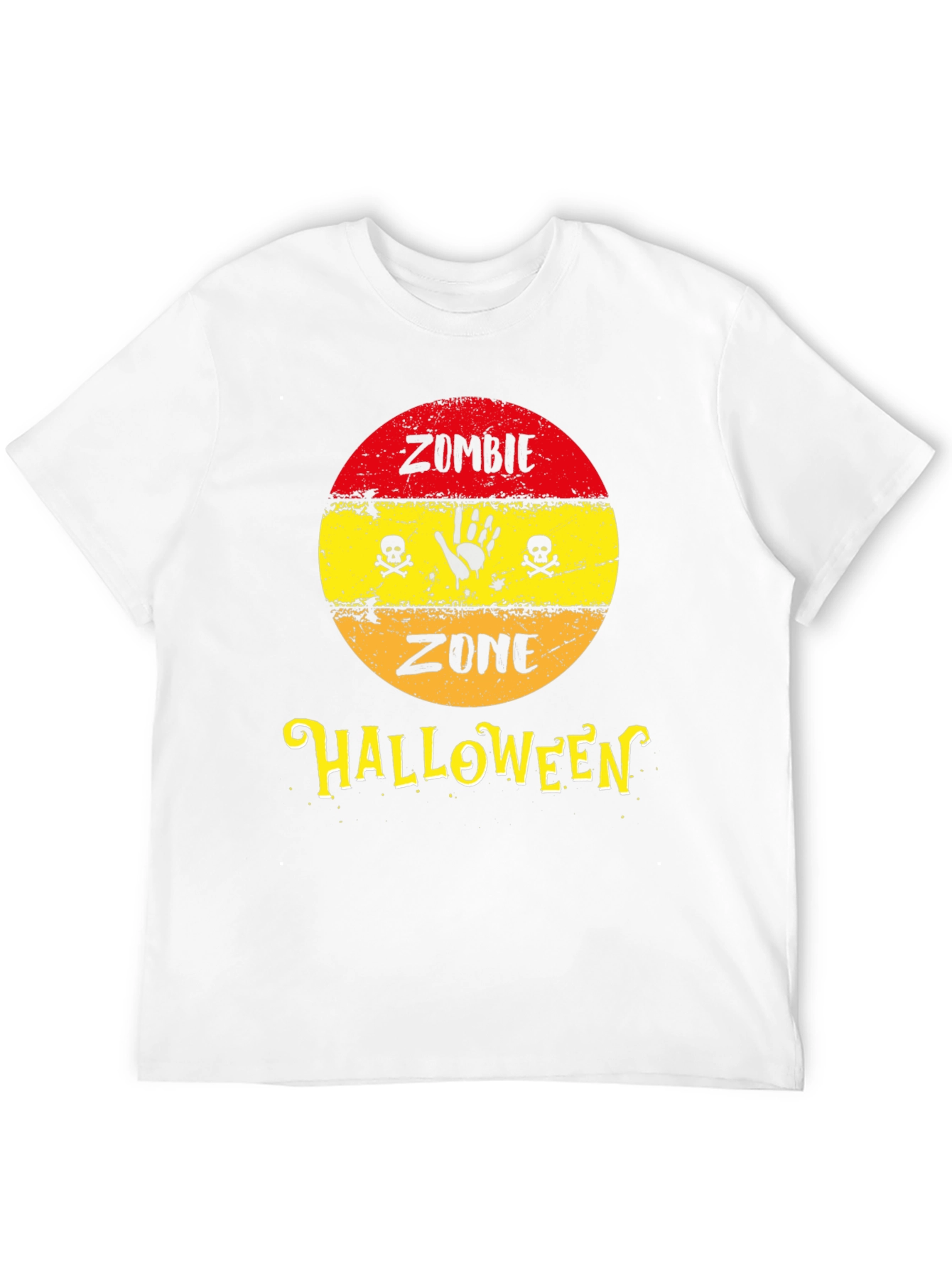 Zombie Zone Halloween Graphic T-Shirt