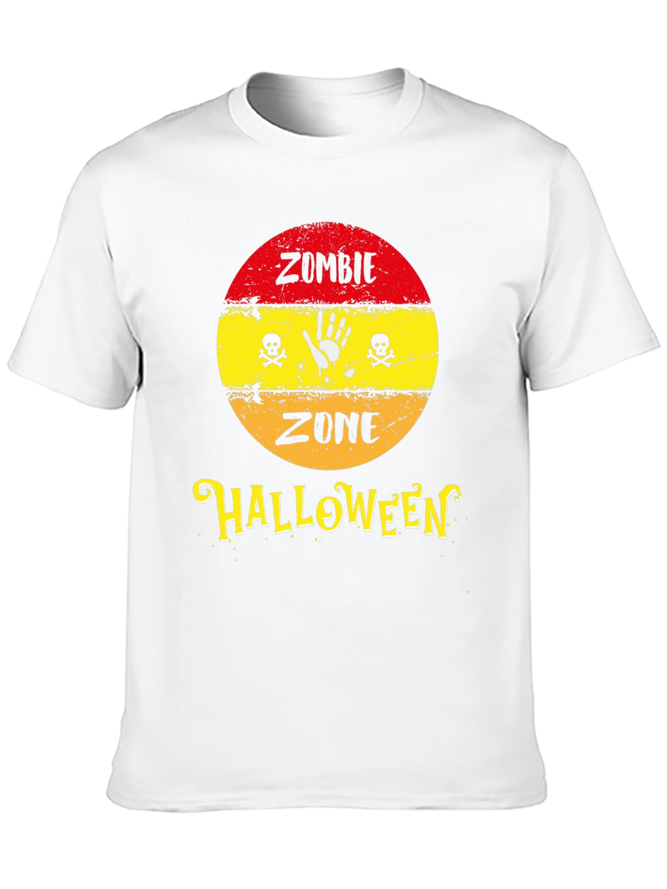 Zombie Zone Halloween Graphic T-Shirt