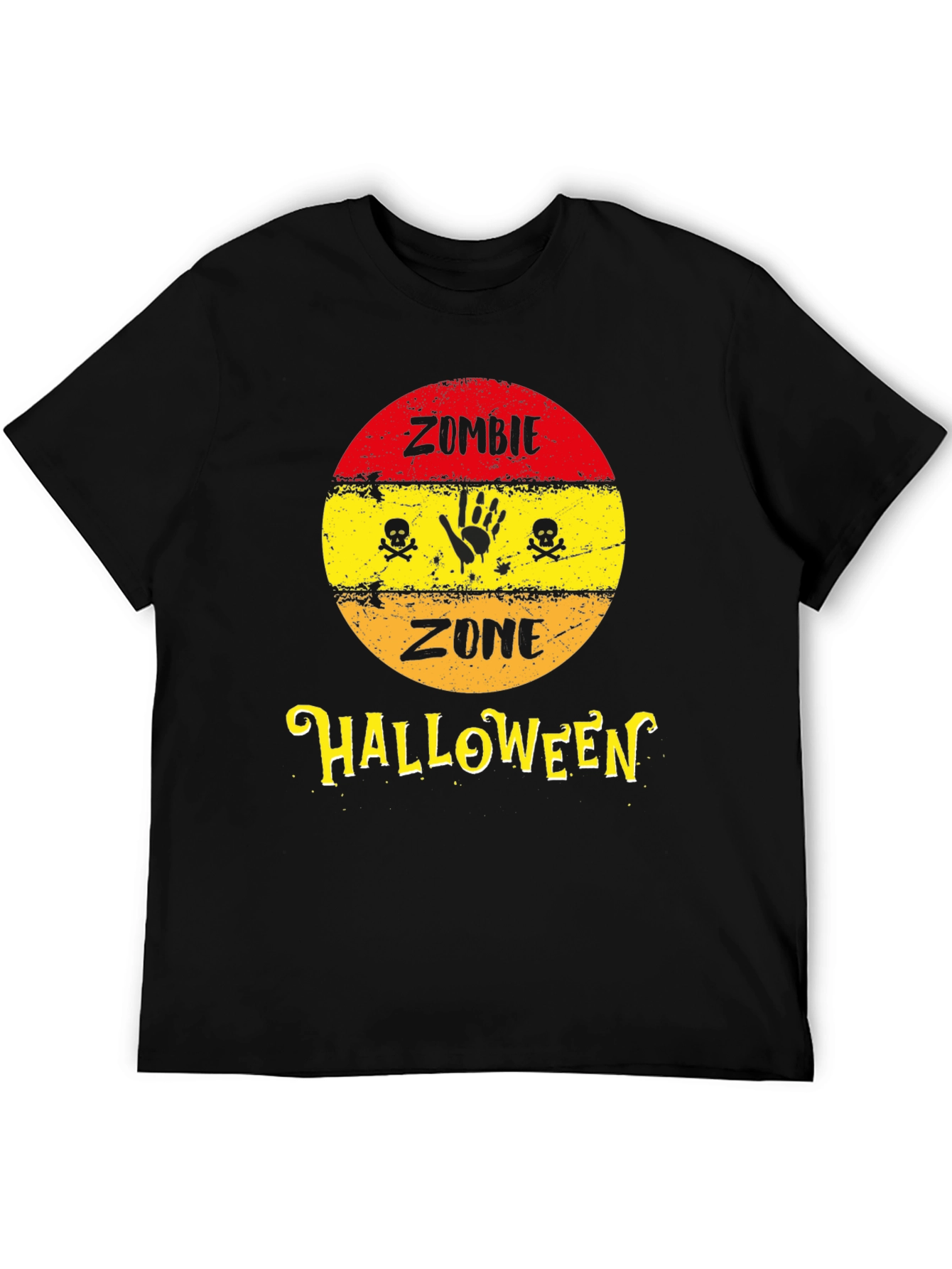 Zombie Zone Halloween Graphic T-Shirt