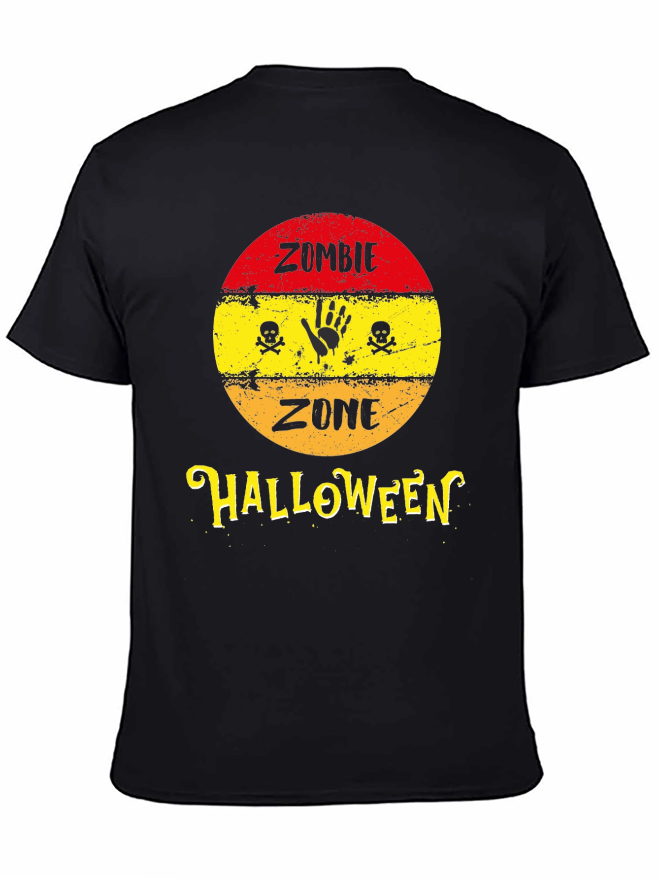 Zombie Zone Halloween Graphic T-Shirt