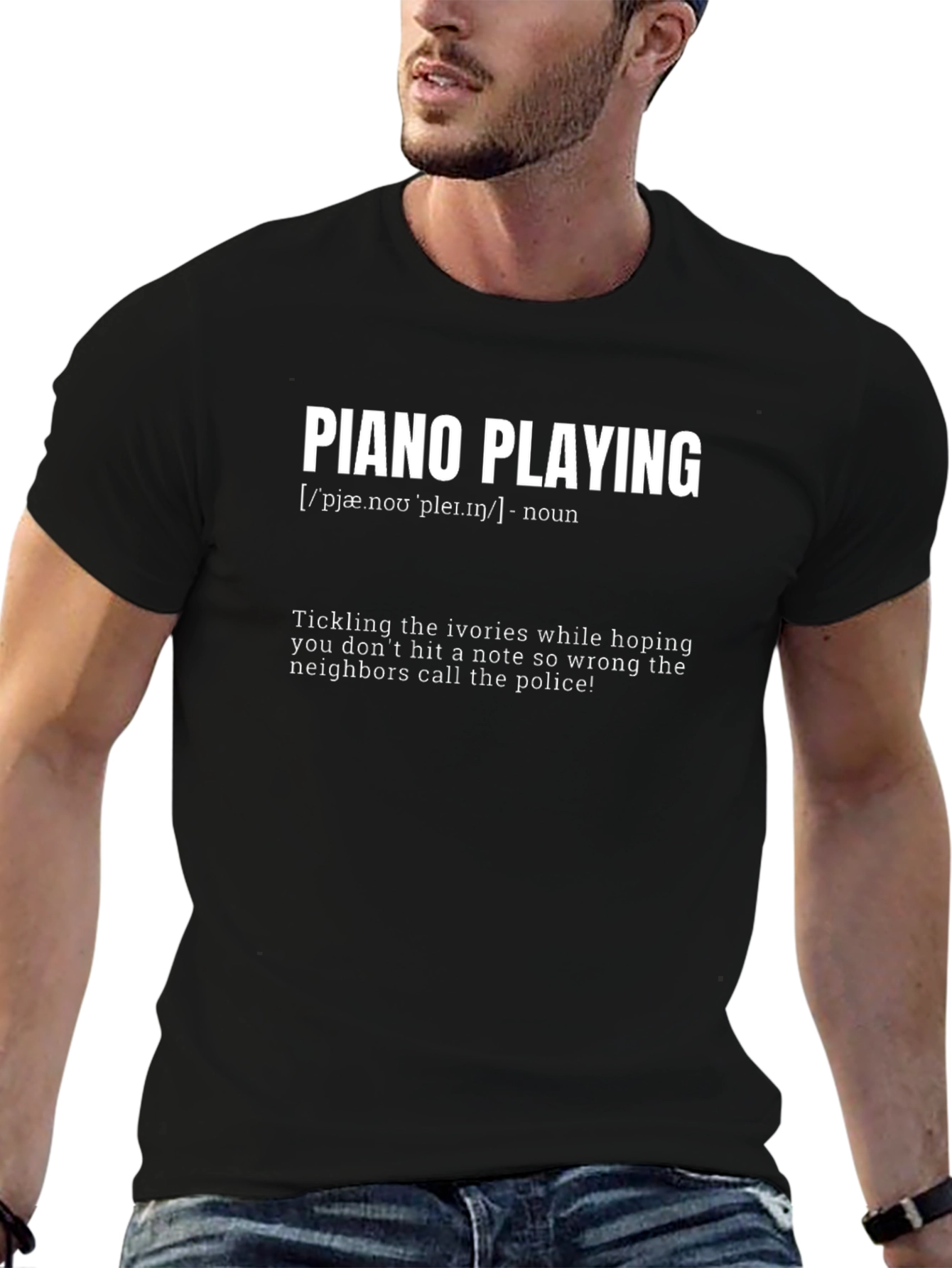 Piano Playing Funny Definition T-Shirt