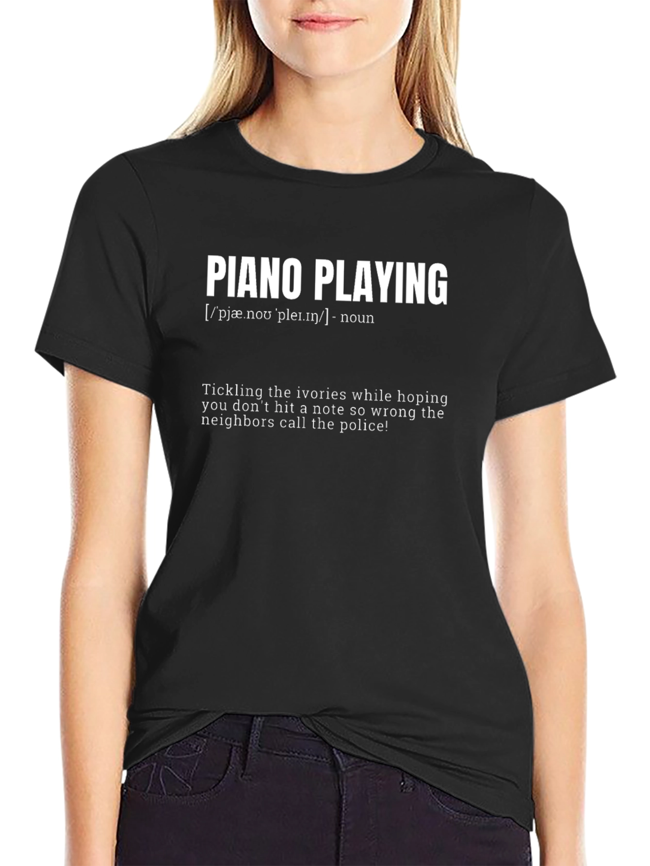Piano Playing Funny Definition T-Shirt