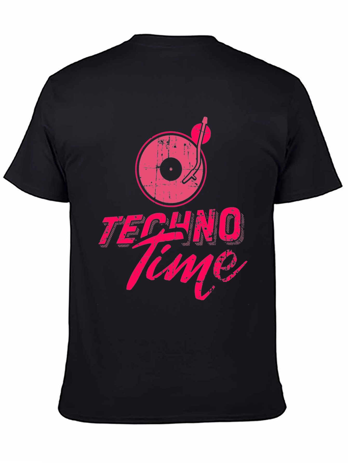 Techno Time Graphic T-Shirt - Black