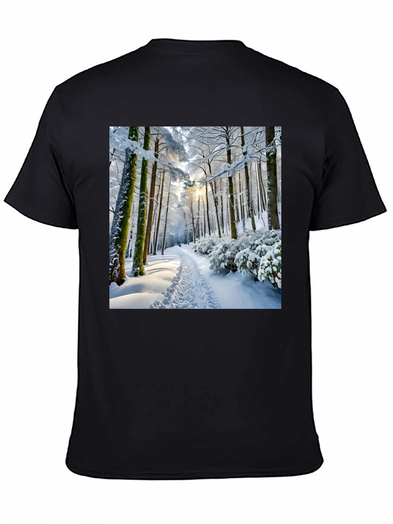 Winter Forest Scene Graphic Tee