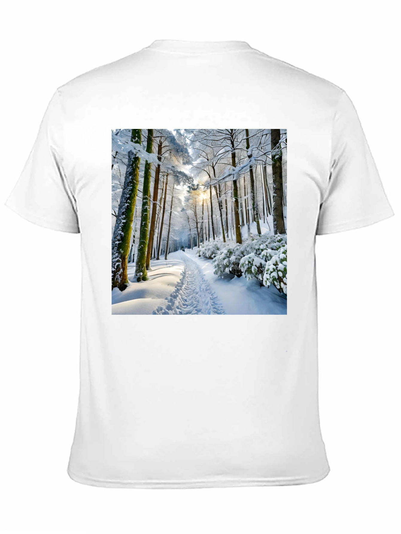 Winter Forest Scene Graphic Tee