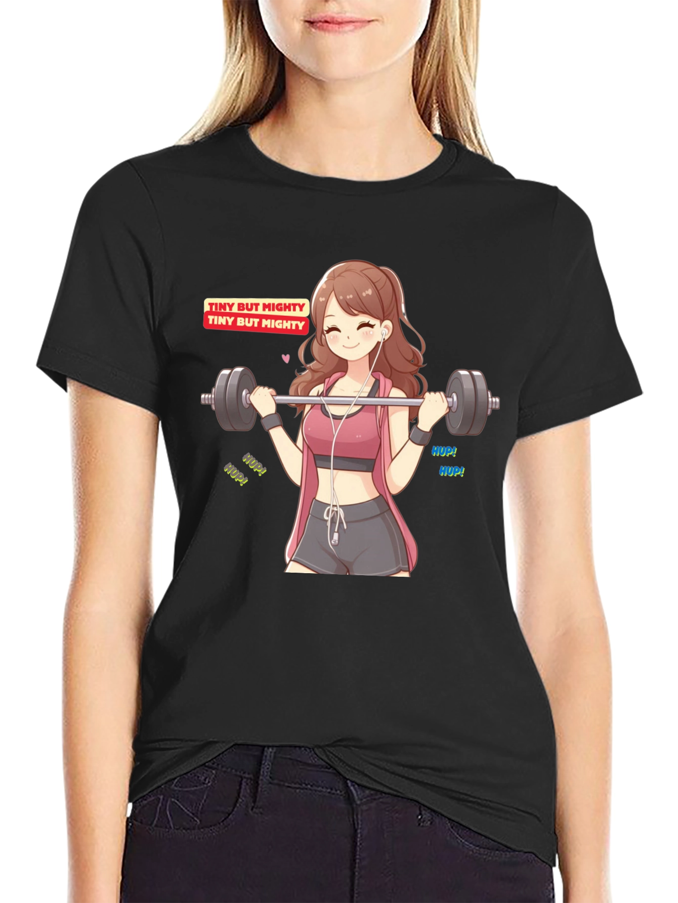Tiny But Mighty Anime Workout T-Shirt