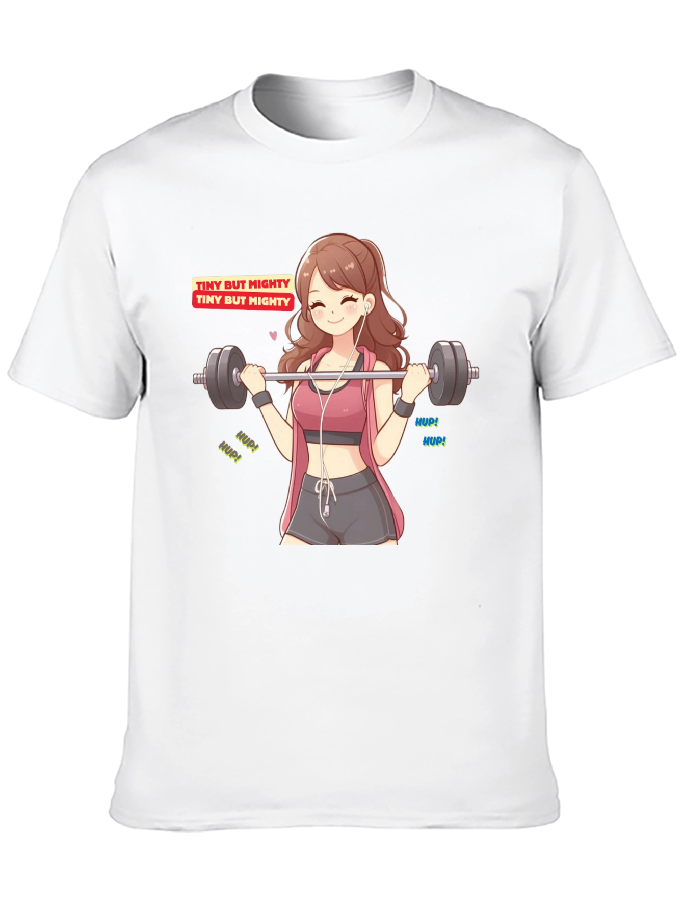 Tiny But Mighty Anime Workout T-Shirt