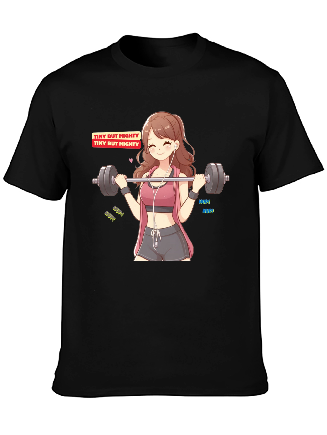 Tiny But Mighty Anime Workout T-Shirt