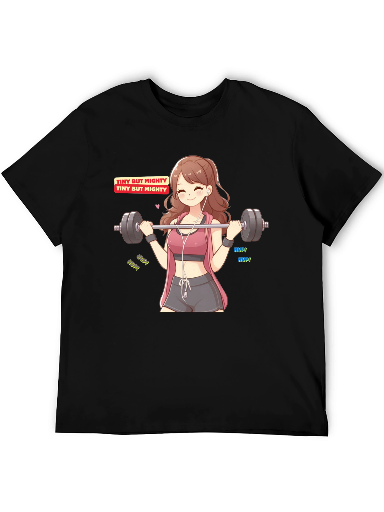 Tiny But Mighty Anime Workout T-Shirt