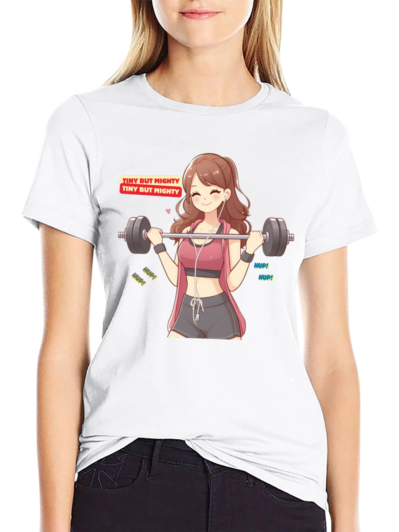 Tiny But Mighty Anime Workout T-Shirt