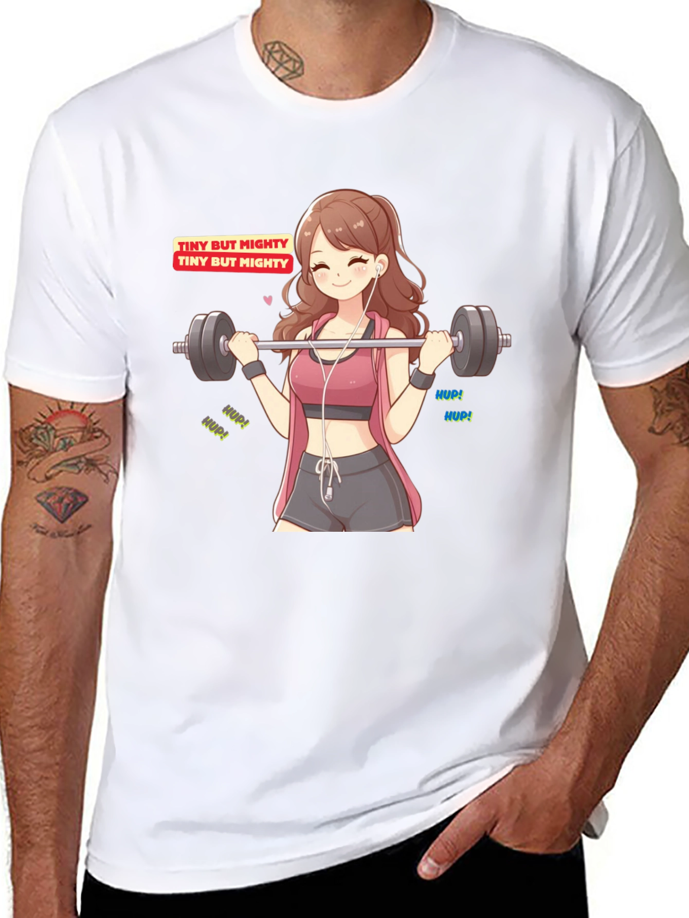 Tiny But Mighty Anime Workout T-Shirt