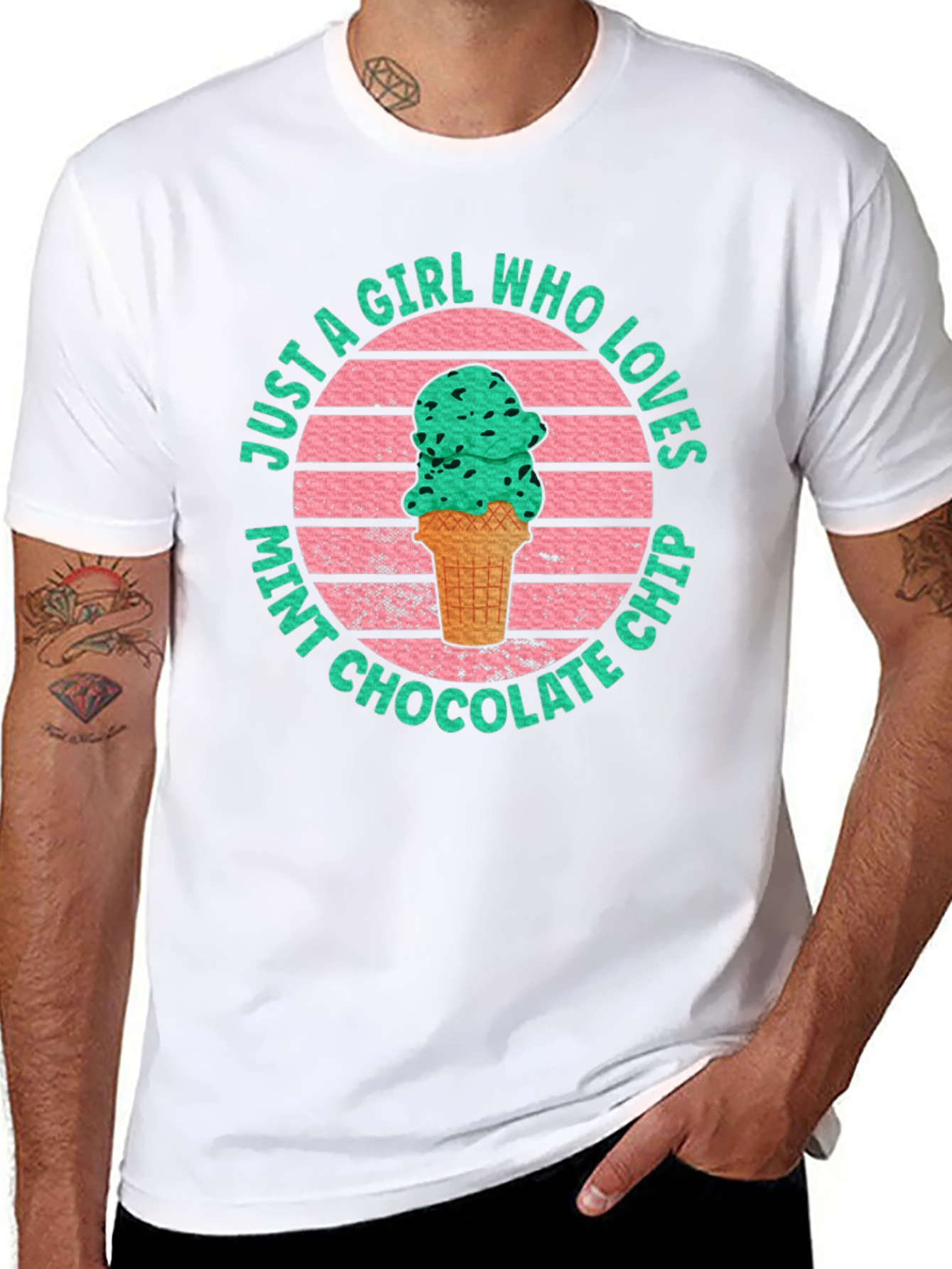 Mint Chocolate Chip Ice Cream Lover T-Shirt