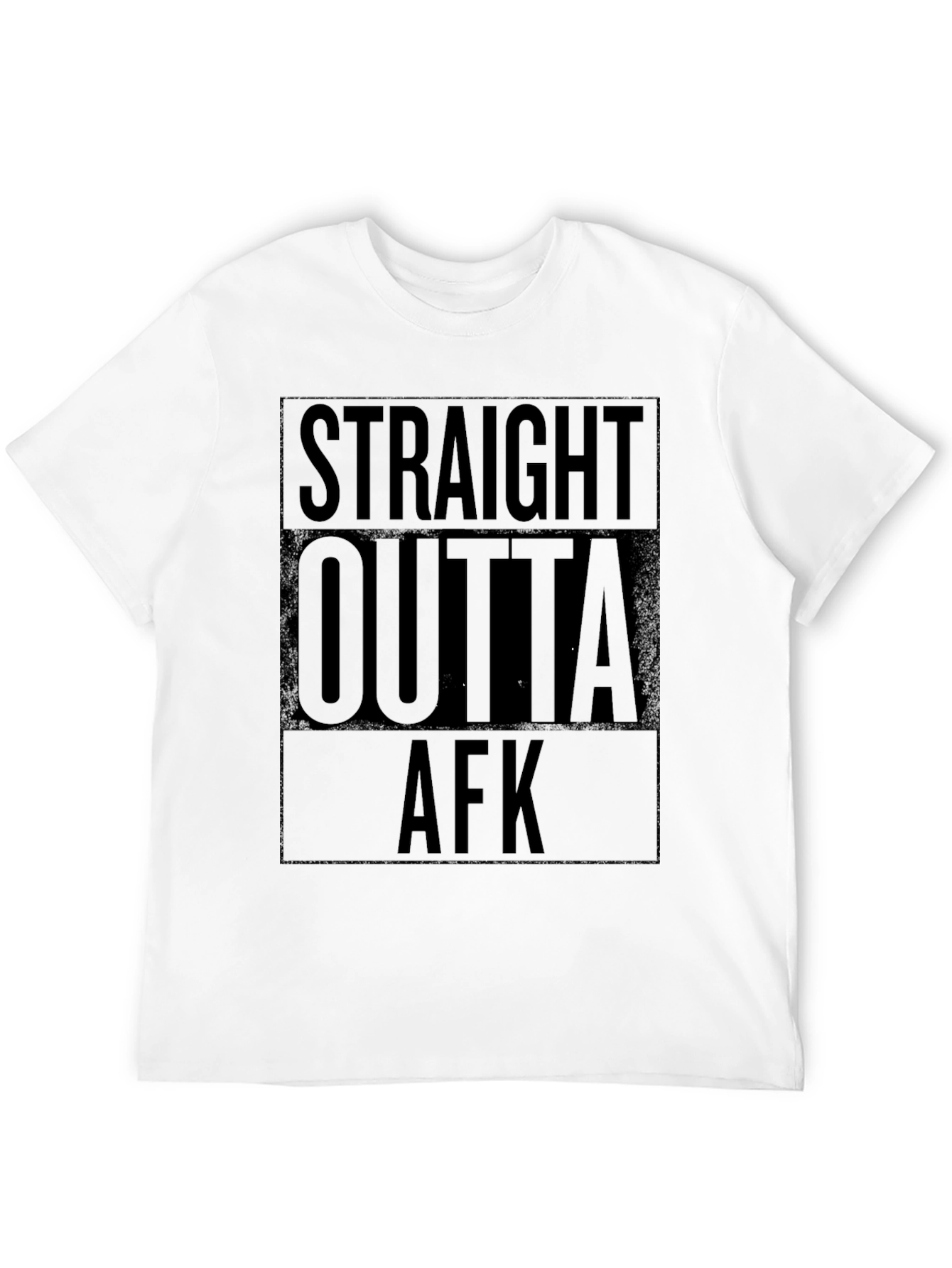 Straight Outta AFK Black T-Shirt
