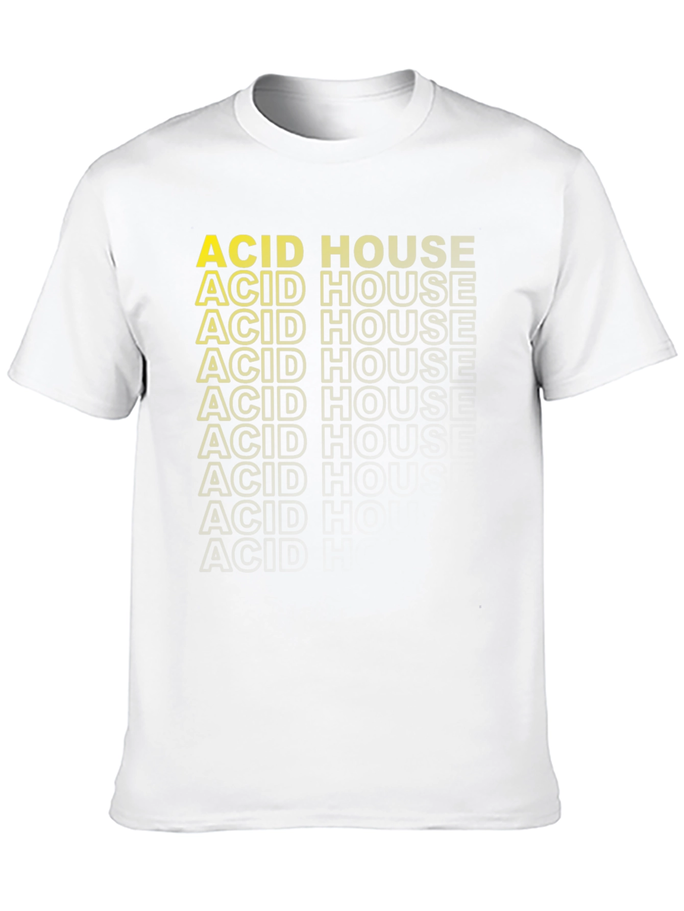 Acid House Music T-Shirt - Graphic Text Design