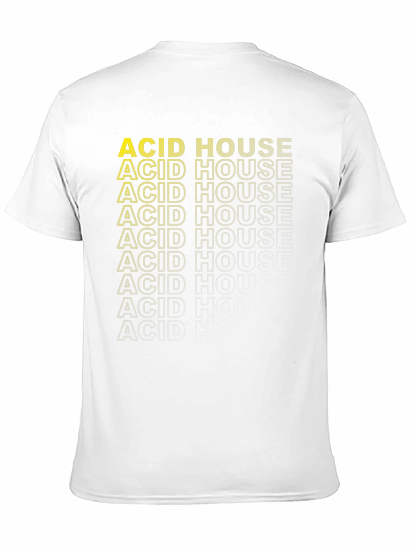 Acid House Music T-Shirt - Graphic Text Design