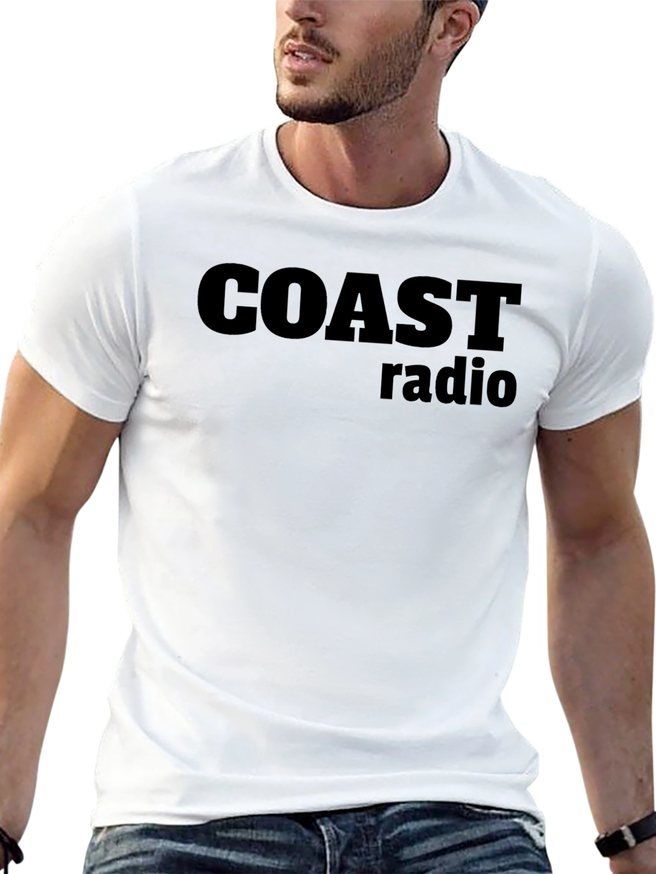 Coast Radio Black T-Shirt - Classic Style