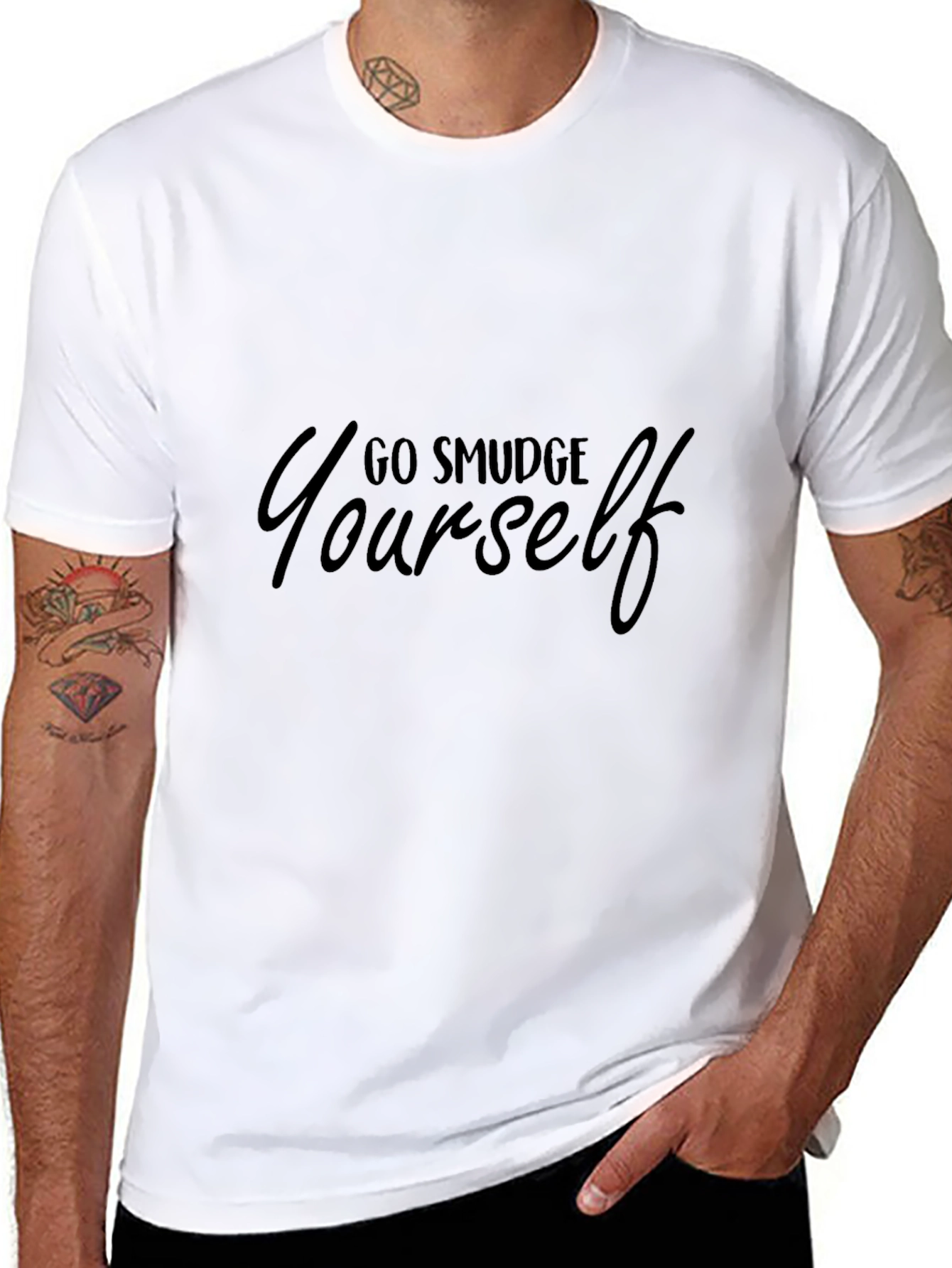 Go Smudge Yourself Black Graphic Tee