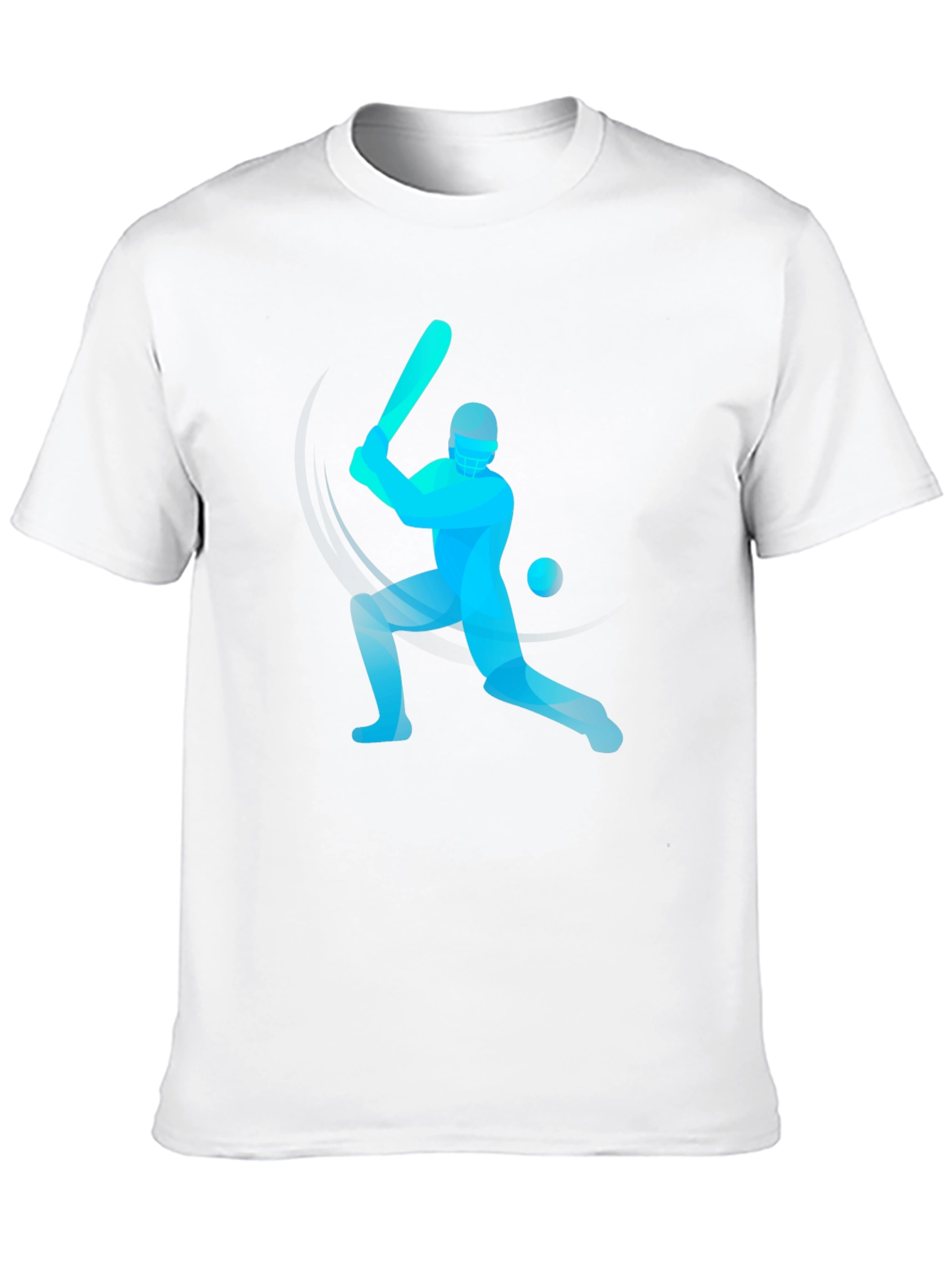 Cricket Player Graphic Tee - Stylish Black T-Shirt