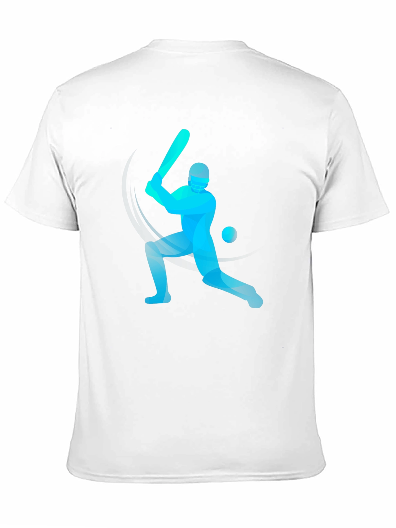 Cricket Player Graphic Tee - Stylish Black T-Shirt