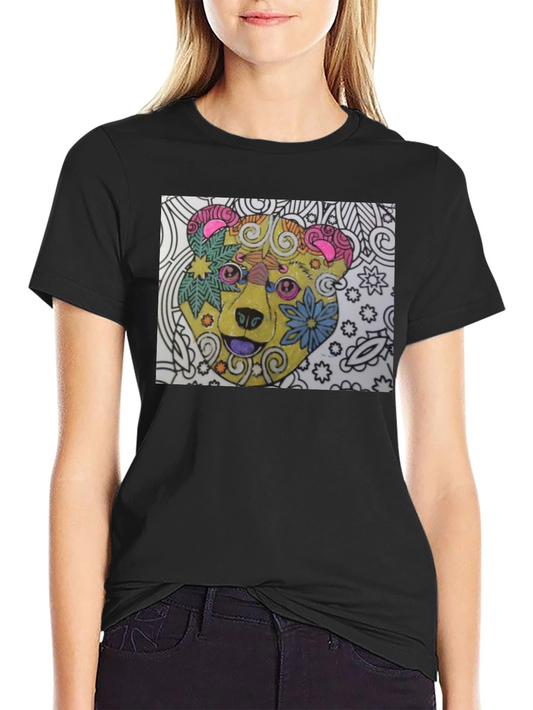 Colorful Bear Graphic Tee - Unique Design