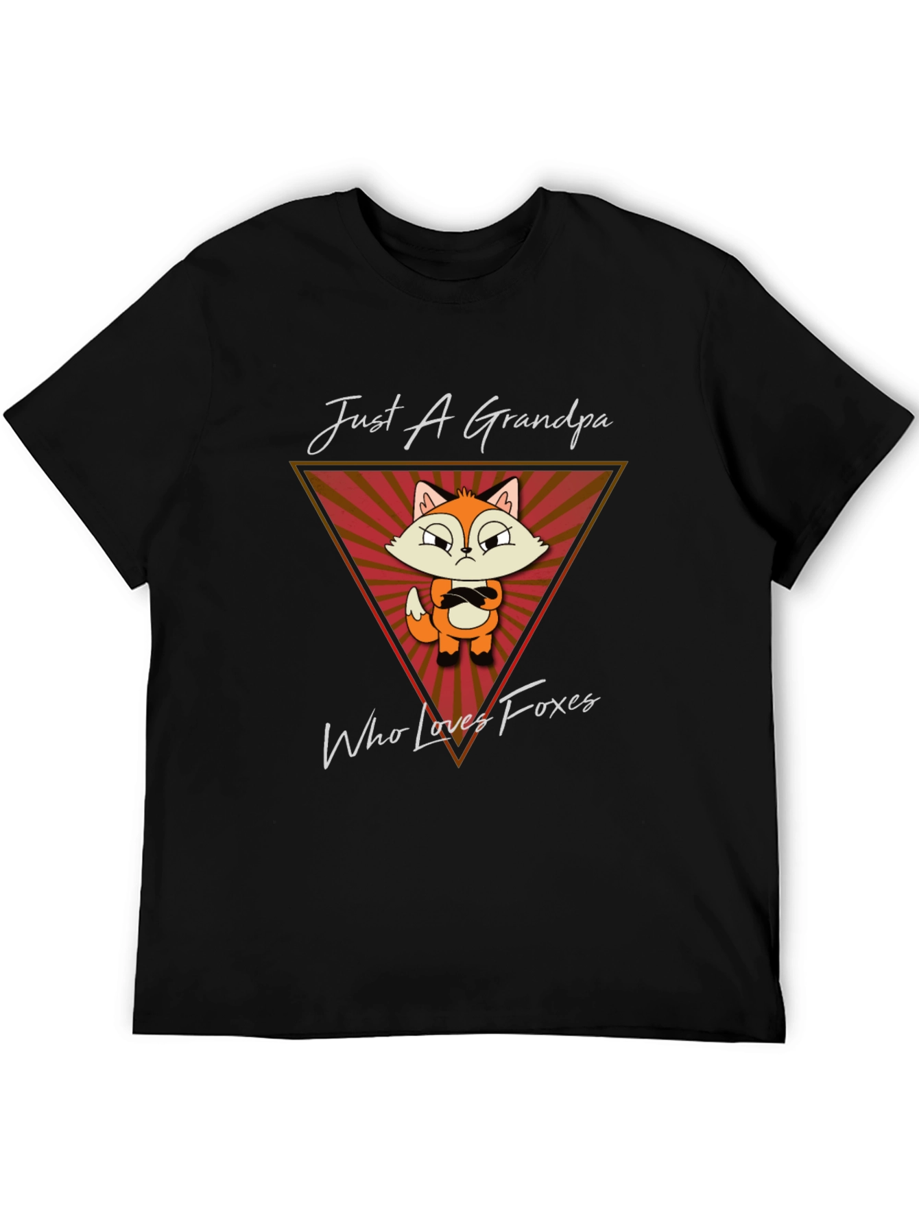 Just A Grandpa Who Loves Foxes T-Shirt