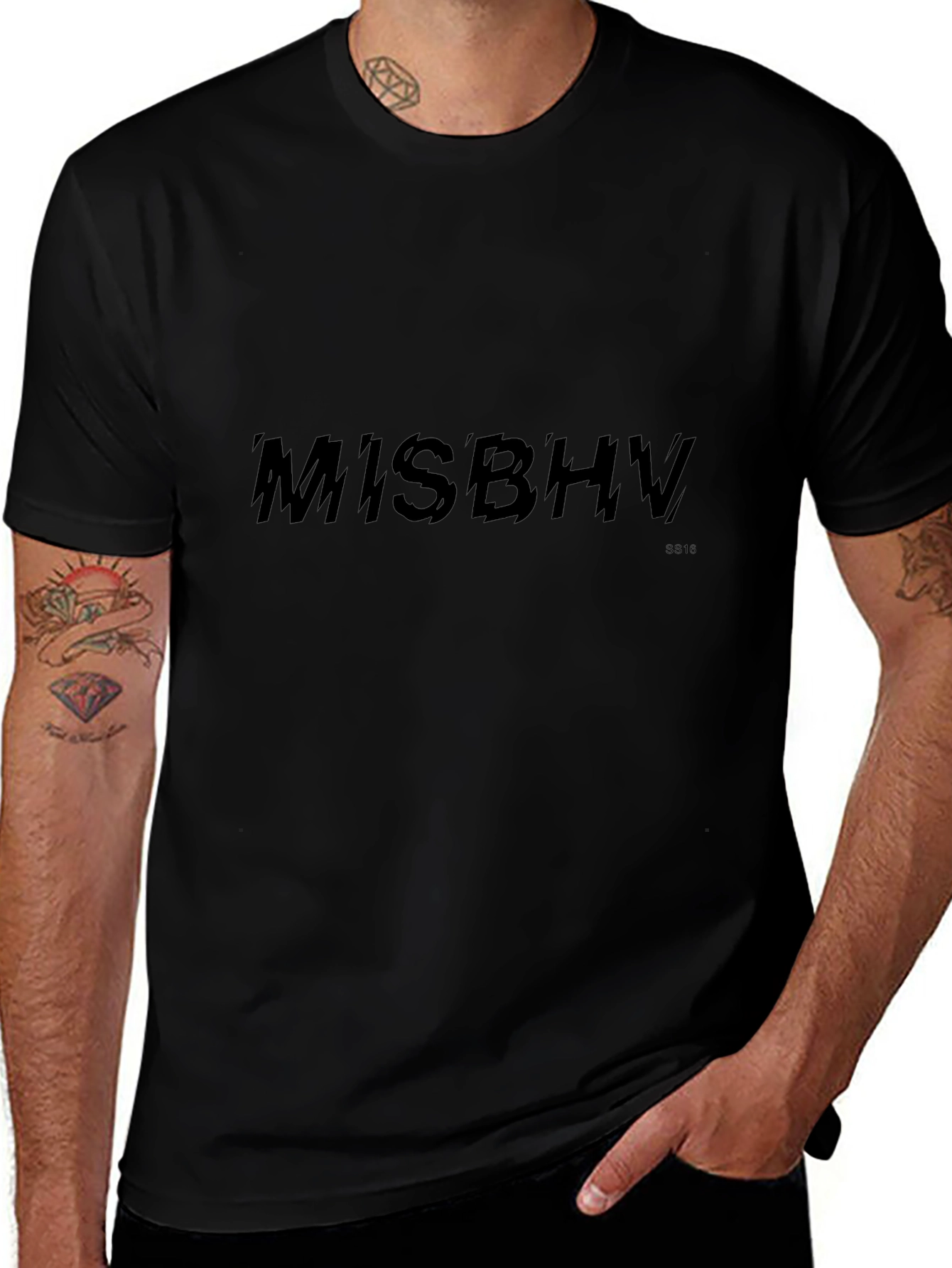 MISBHV Black Graphic Tee