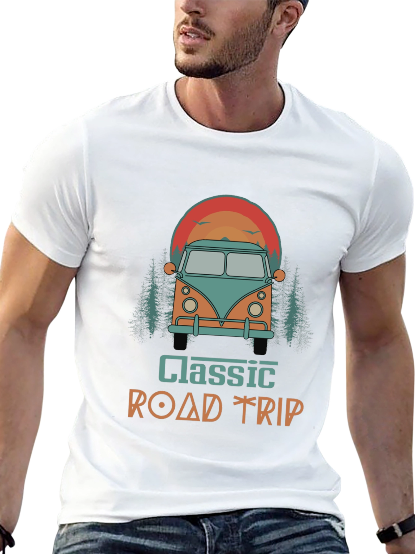 Classic Road Trip Graphic T-Shirt
