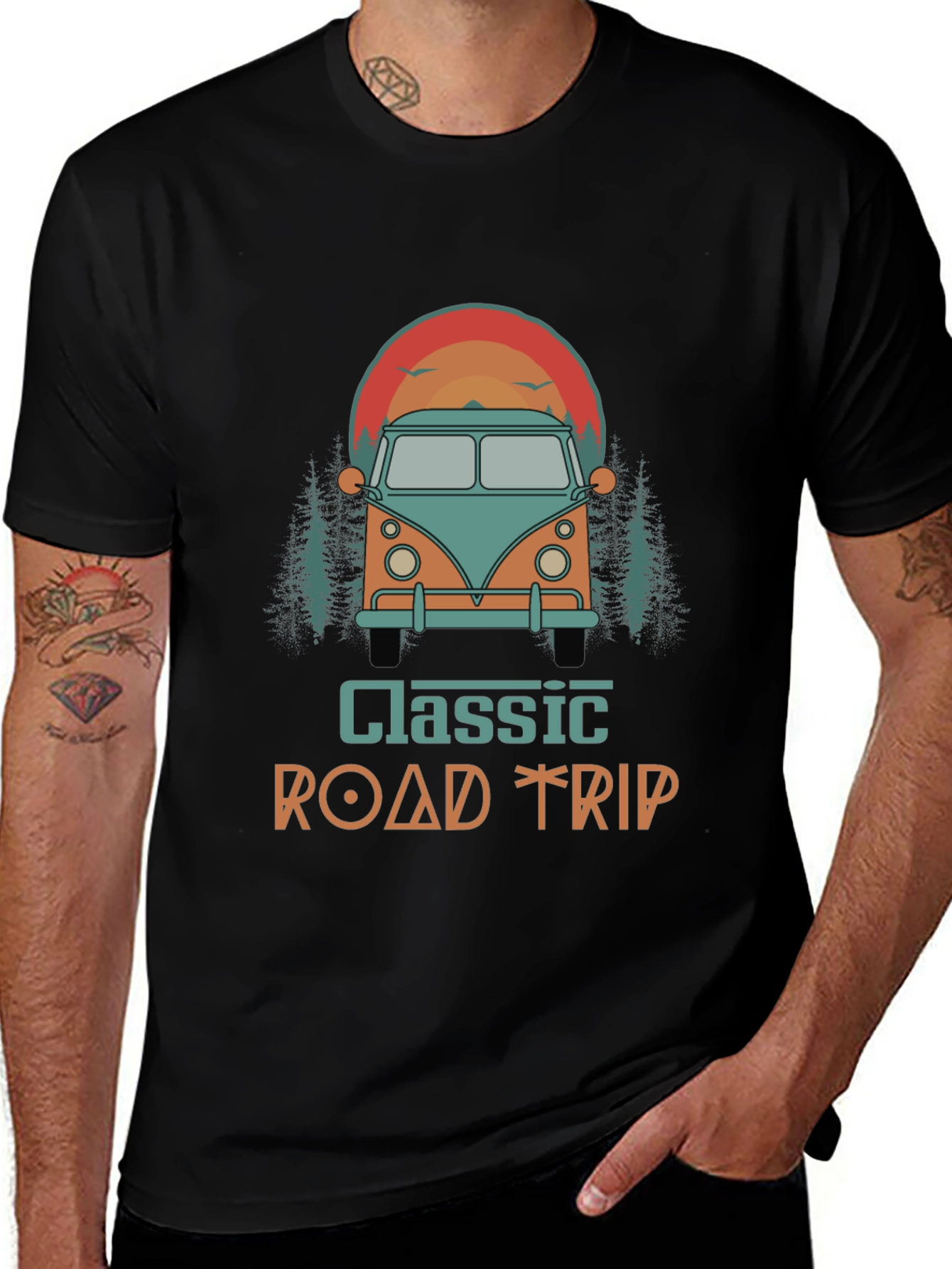 Classic Road Trip Graphic T-Shirt