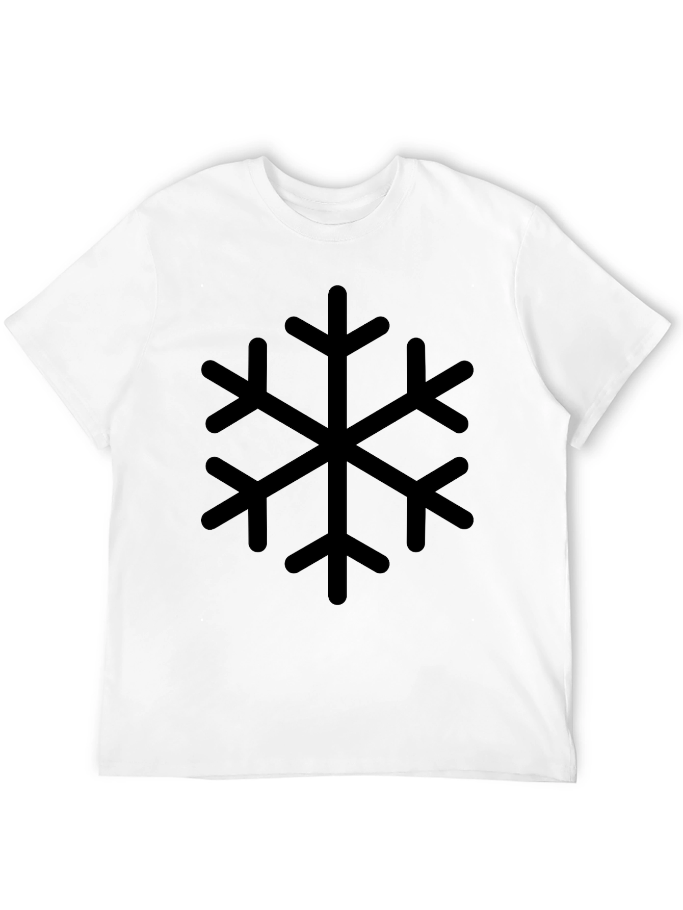 Snowflake Graphic Black T-Shirt