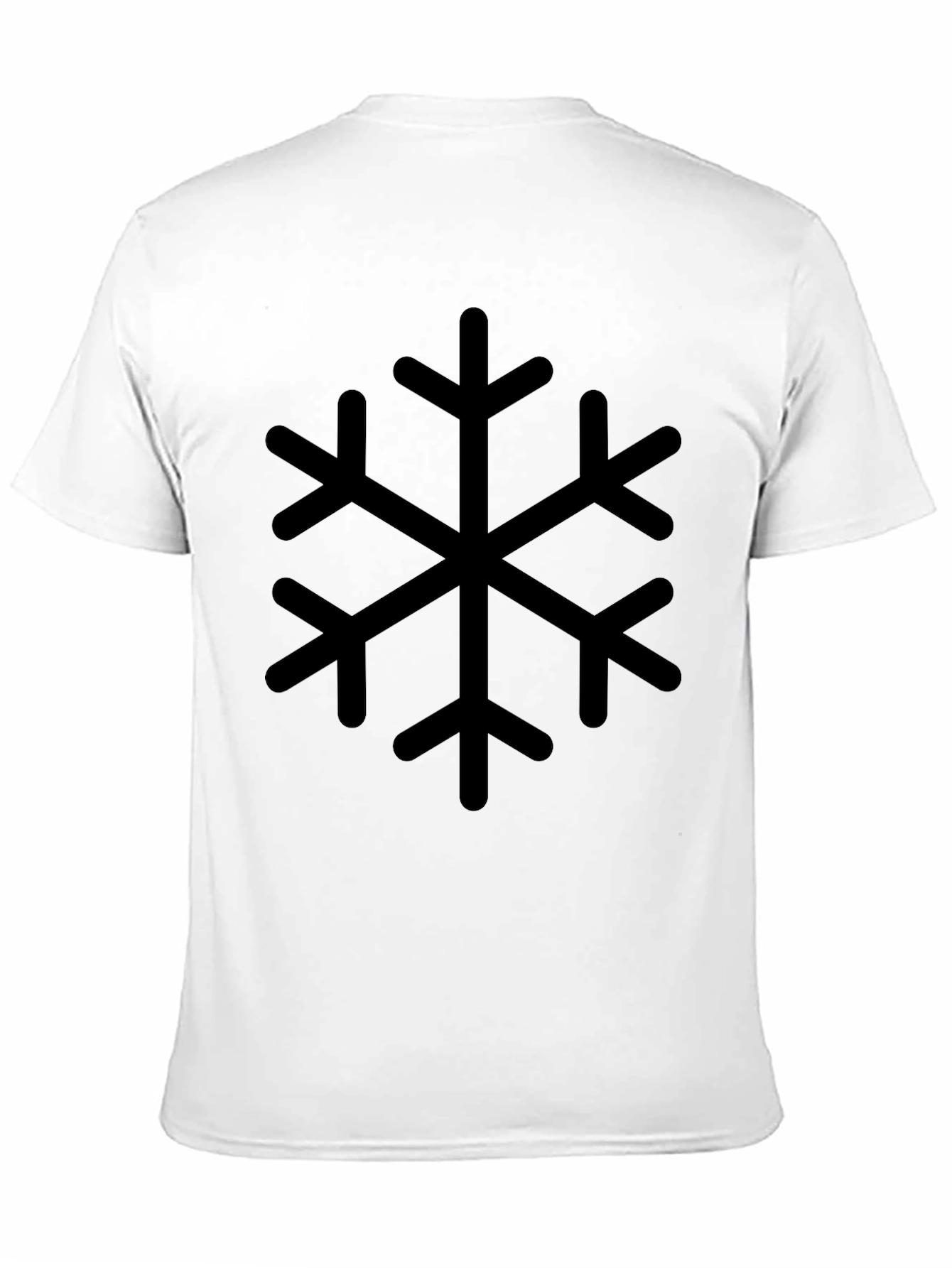 Snowflake Graphic Black T-Shirt