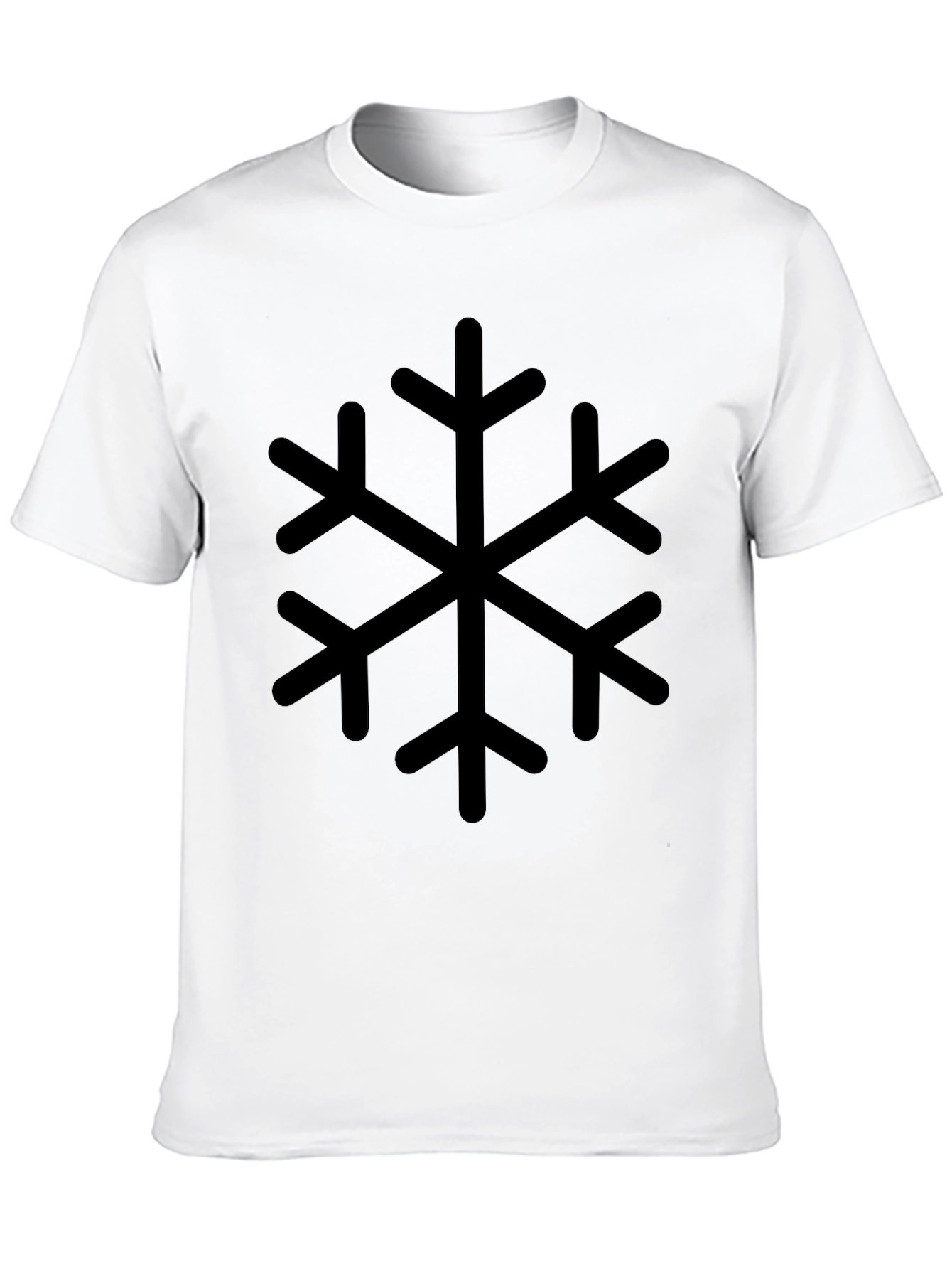 Snowflake Graphic Black T-Shirt
