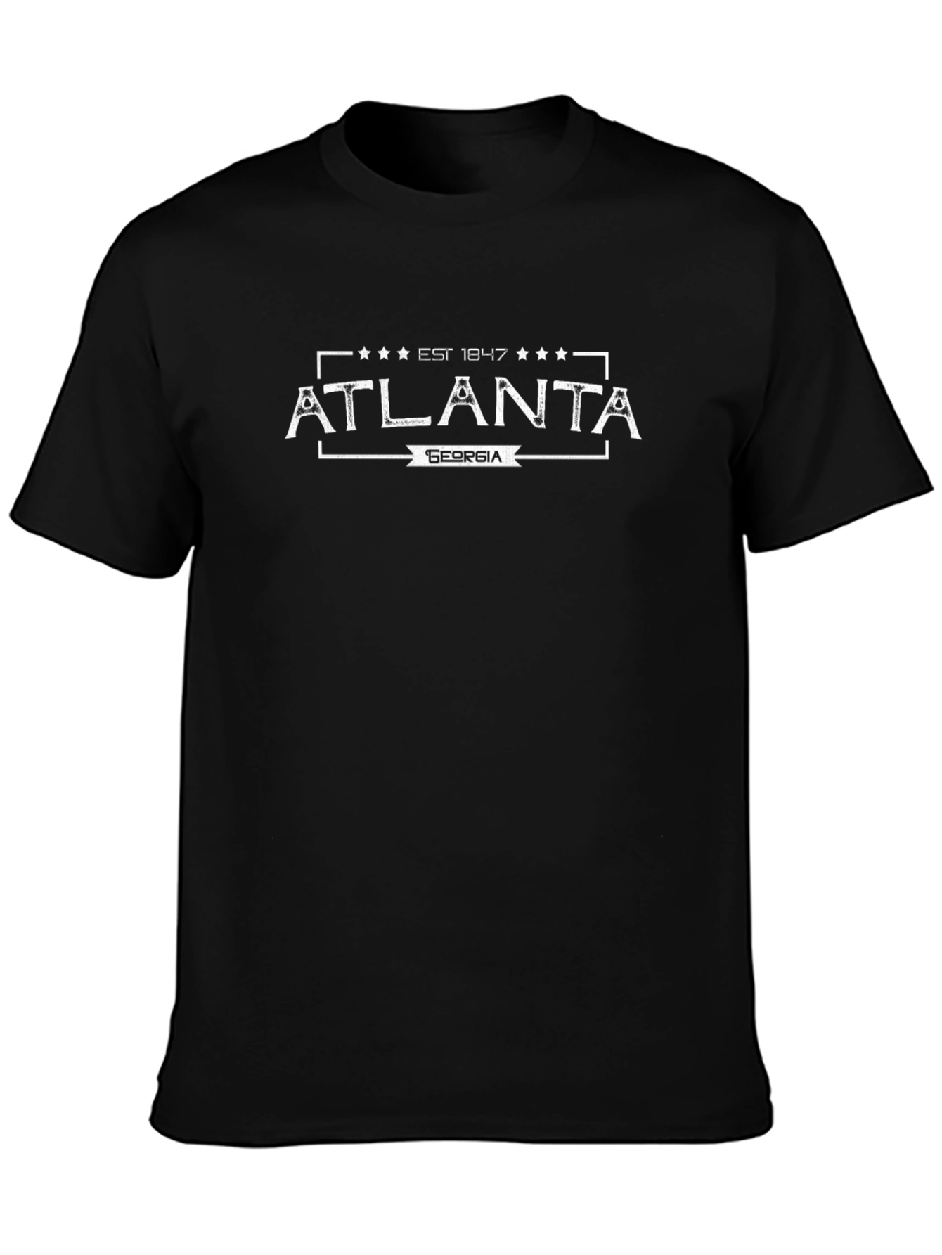 Atlanta Georgia Est 1847 Black T-Shirt