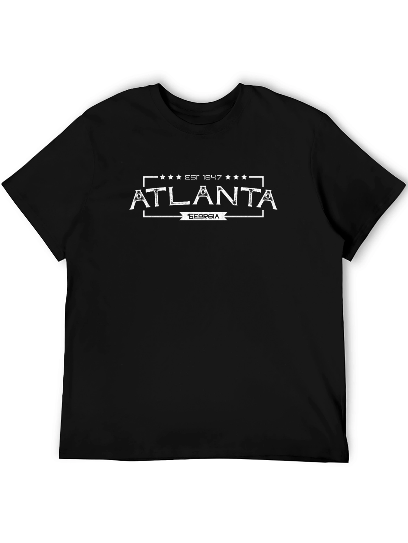 Atlanta Georgia Est 1847 Black T-Shirt
