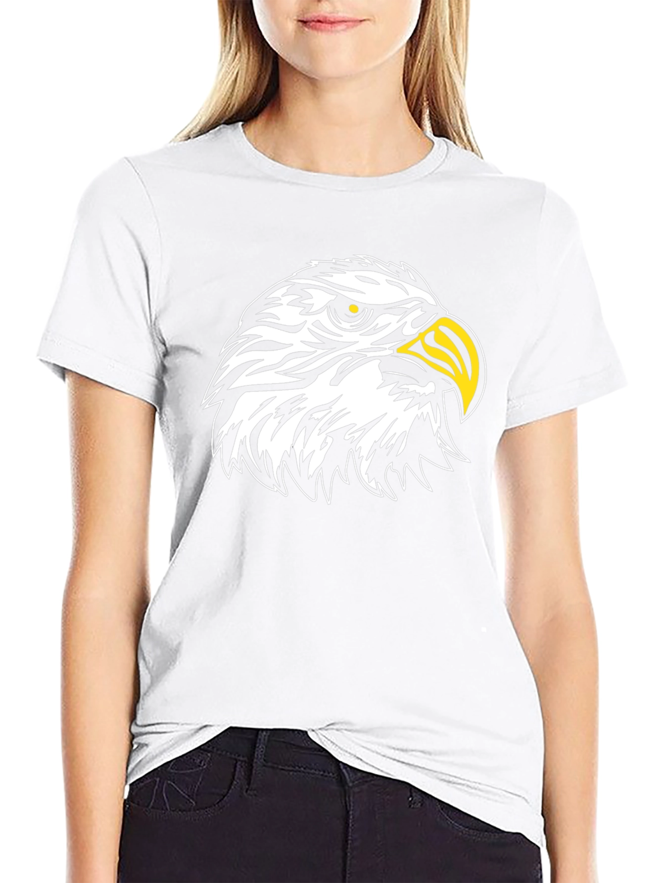 Black Eagle Graphic Tee - Striking Bird Design