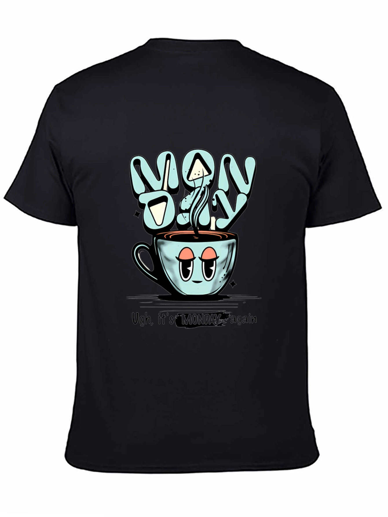 Monday Blues T-Shirt - Coffee Cup Design
