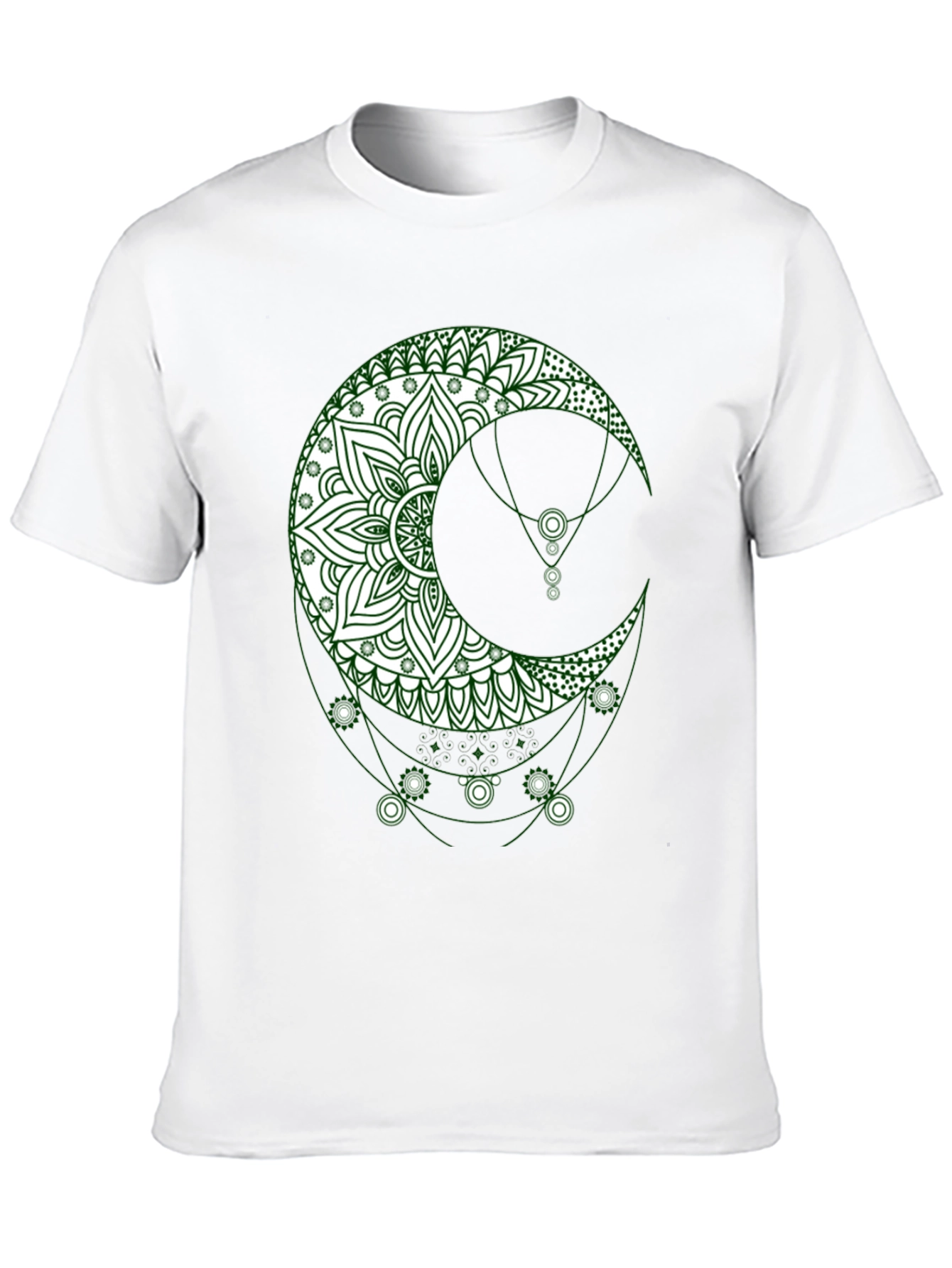 Boho Moon Graphic Tee - Stylish Black T-Shirt