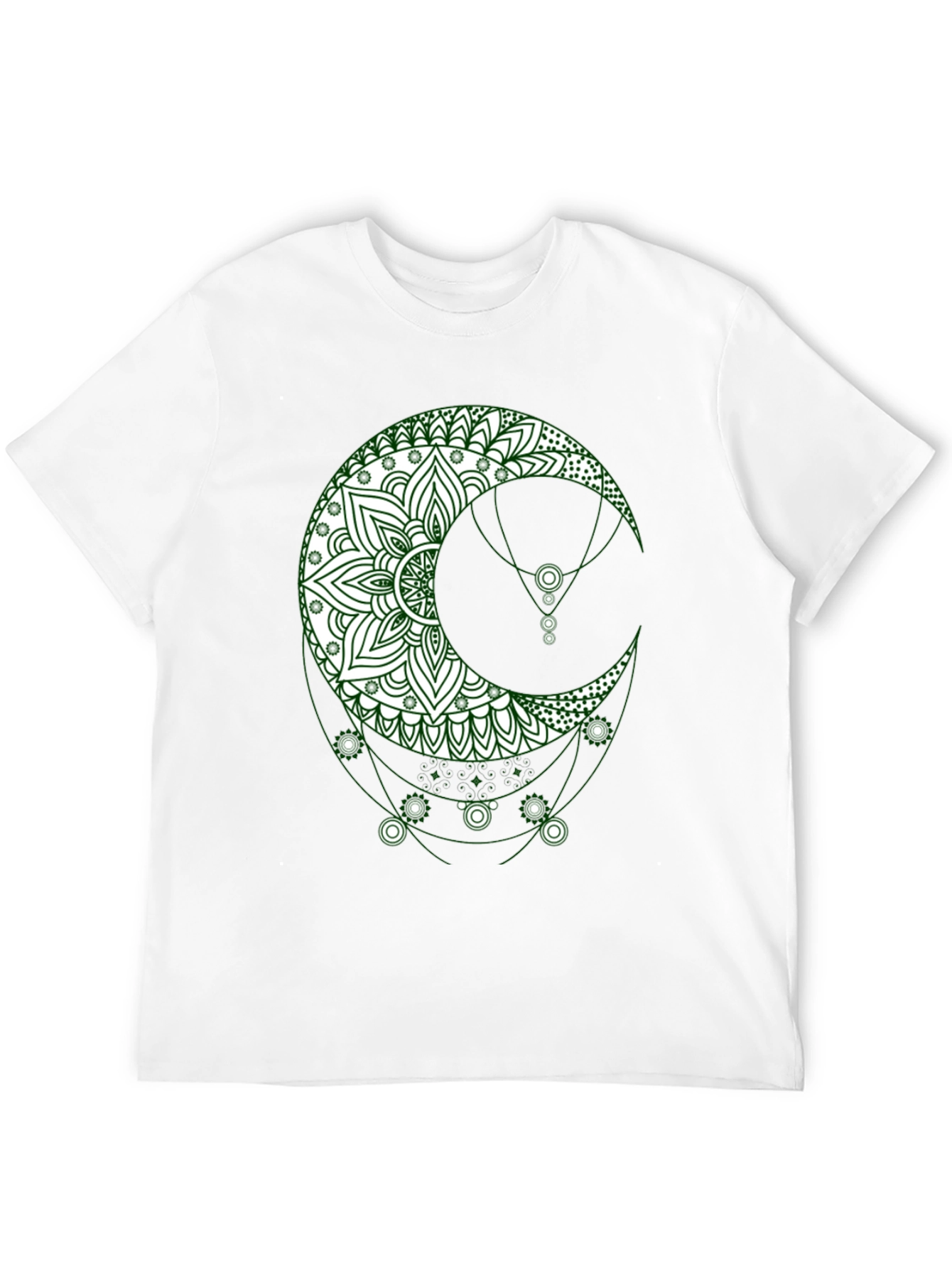 Boho Moon Graphic Tee - Stylish Black T-Shirt