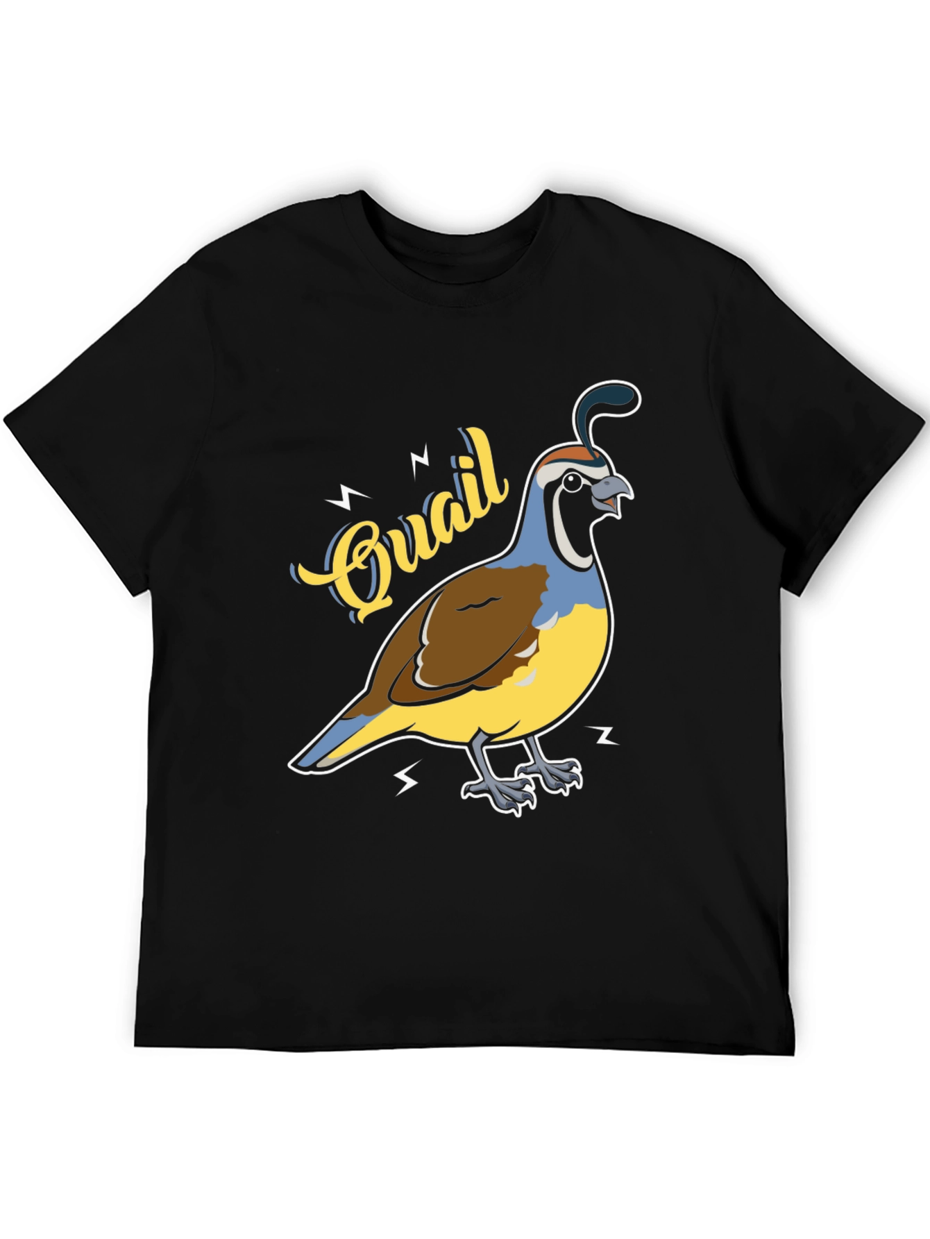 Quail Graphic T-Shirt - Bird Lover Tee