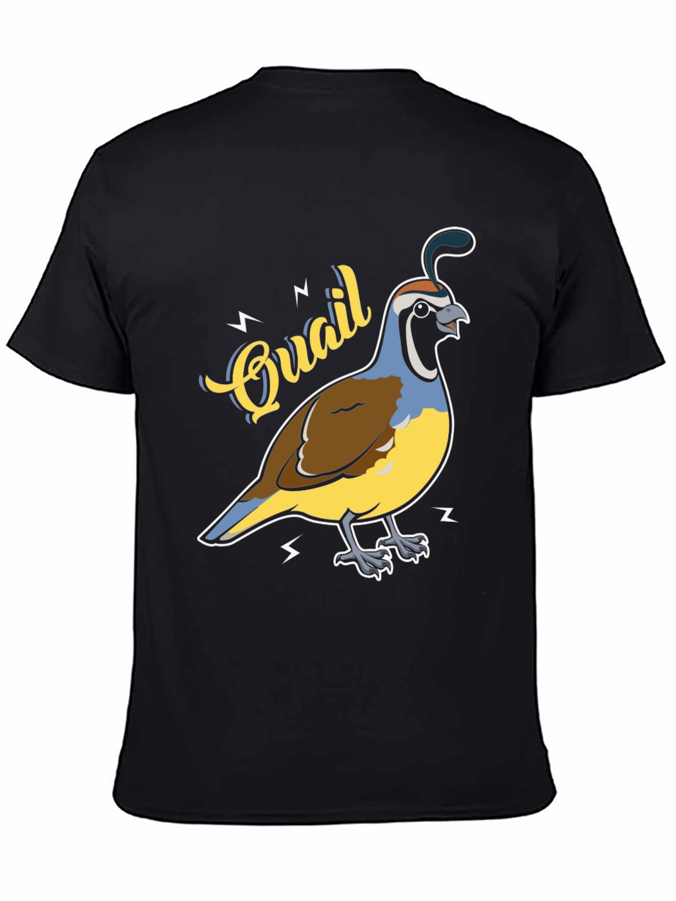 Quail Graphic T-Shirt - Bird Lover Tee