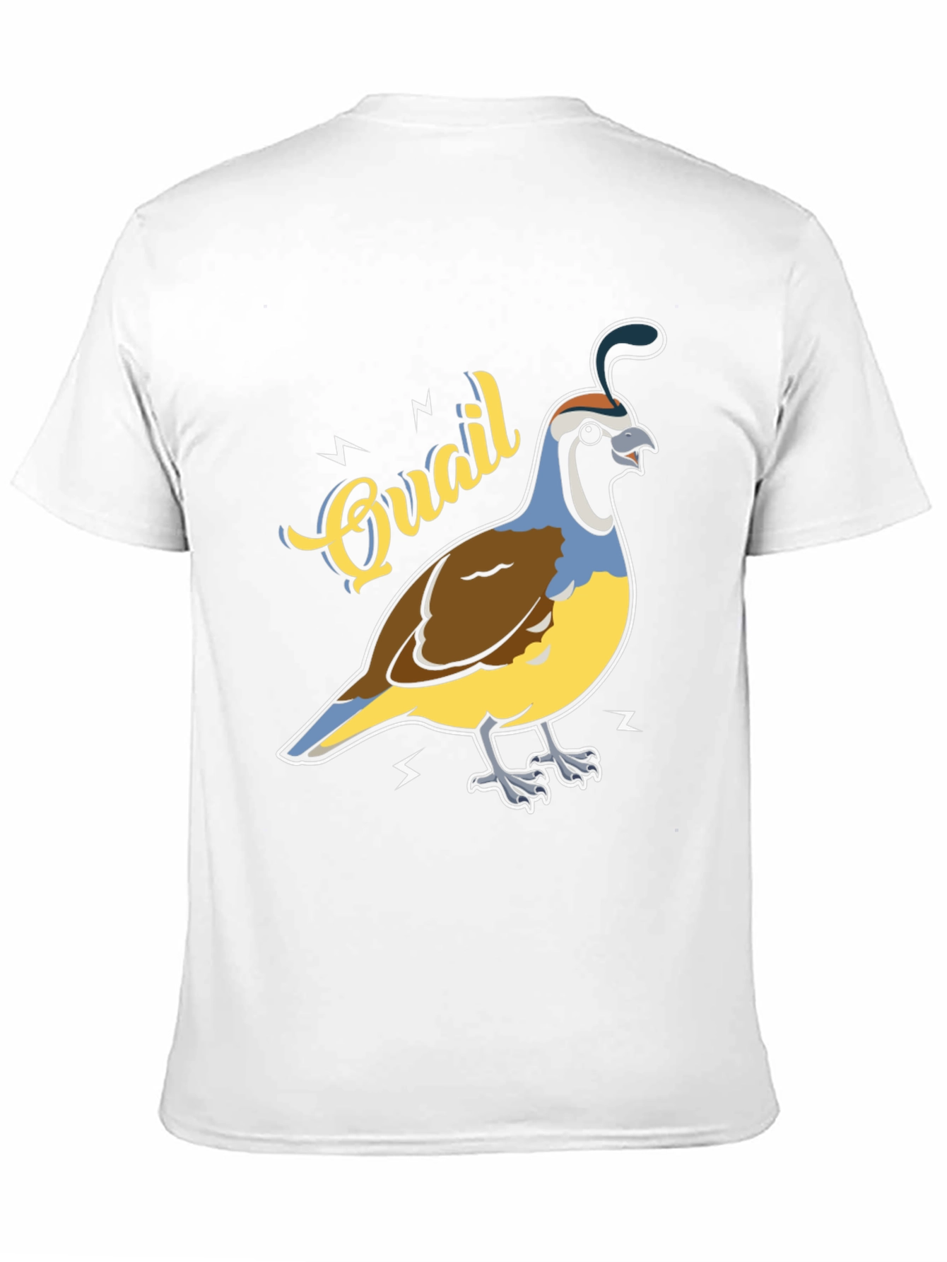 Quail Graphic T-Shirt - Bird Lover Tee