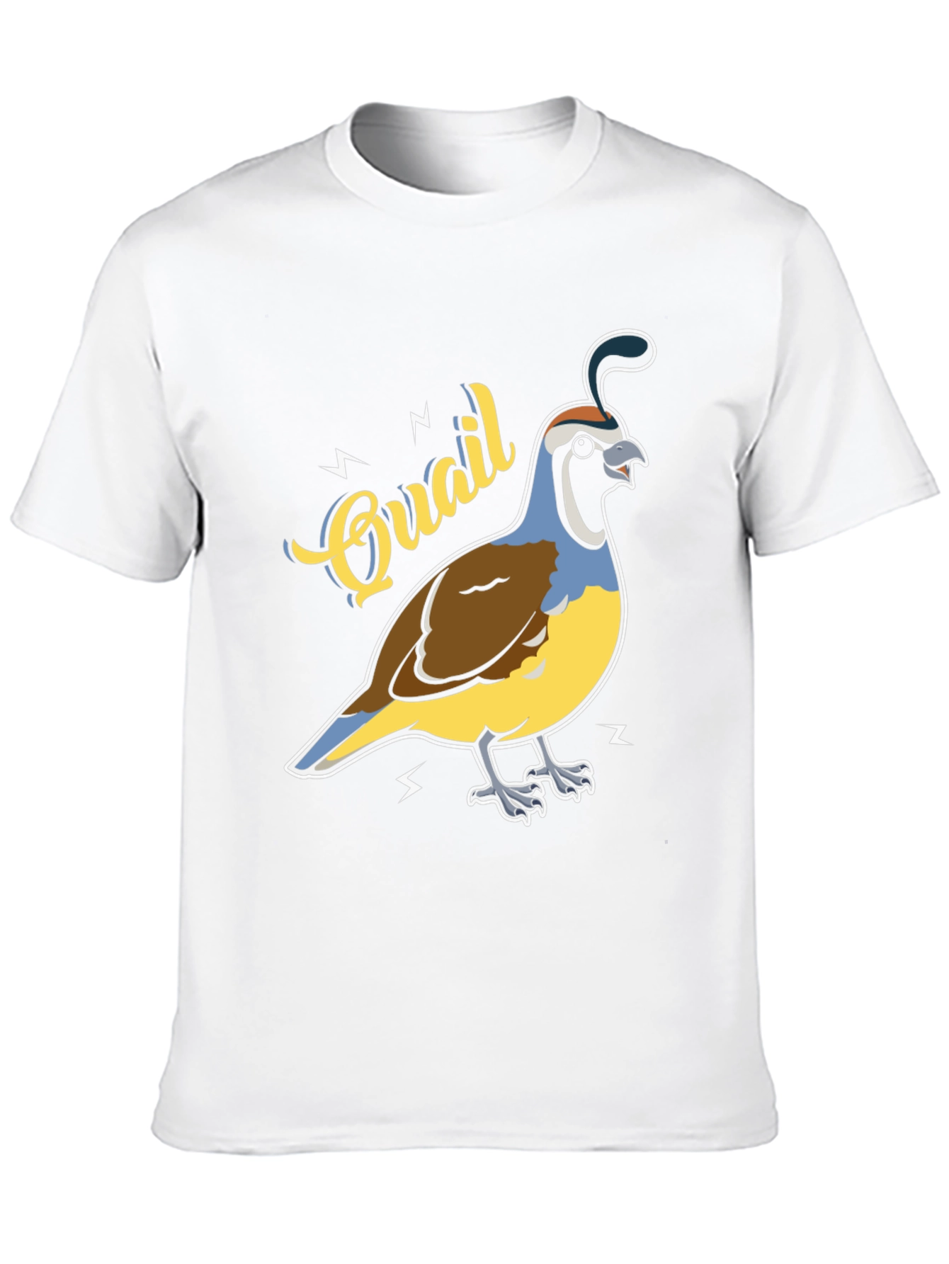 Quail Graphic T-Shirt - Bird Lover Tee