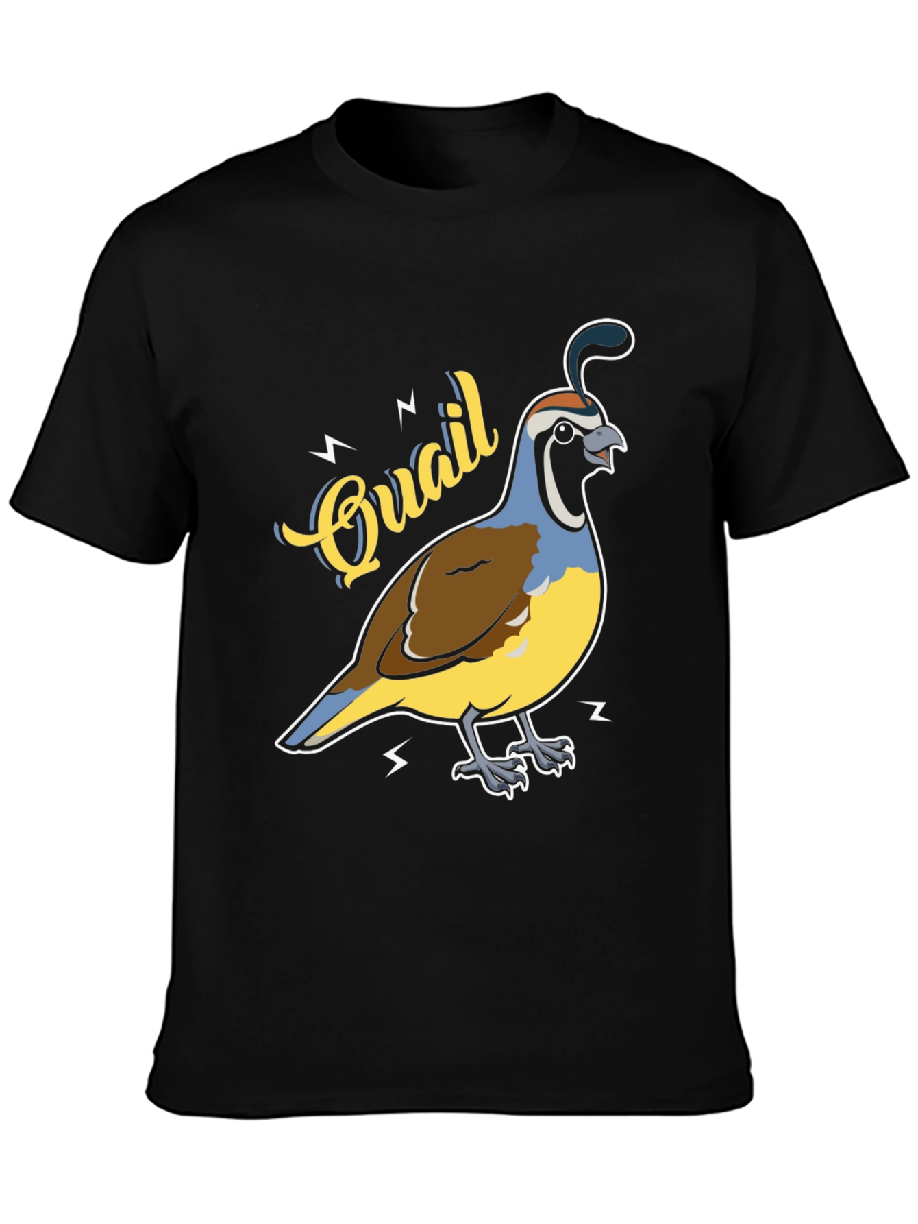 Quail Graphic T-Shirt - Bird Lover Tee
