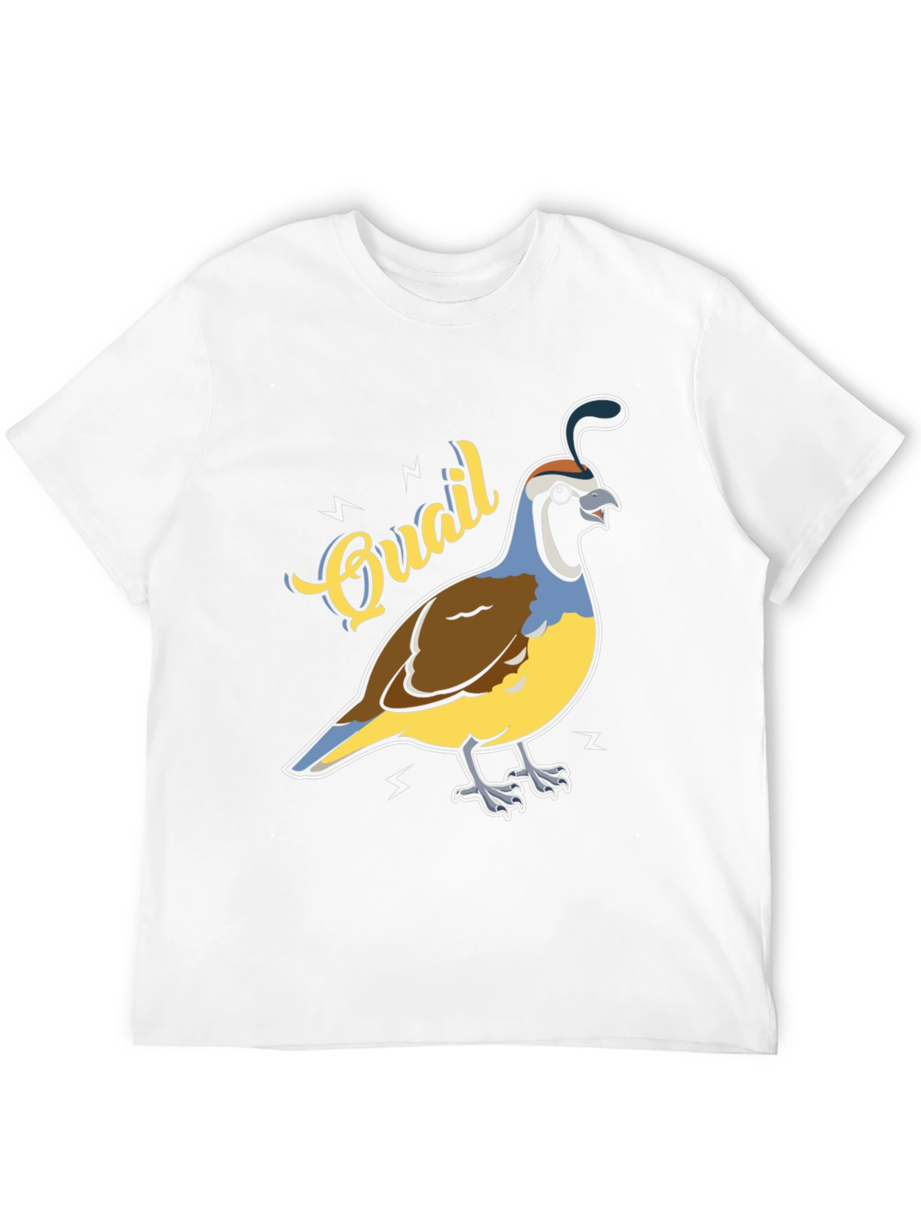 Quail Graphic T-Shirt - Bird Lover Tee