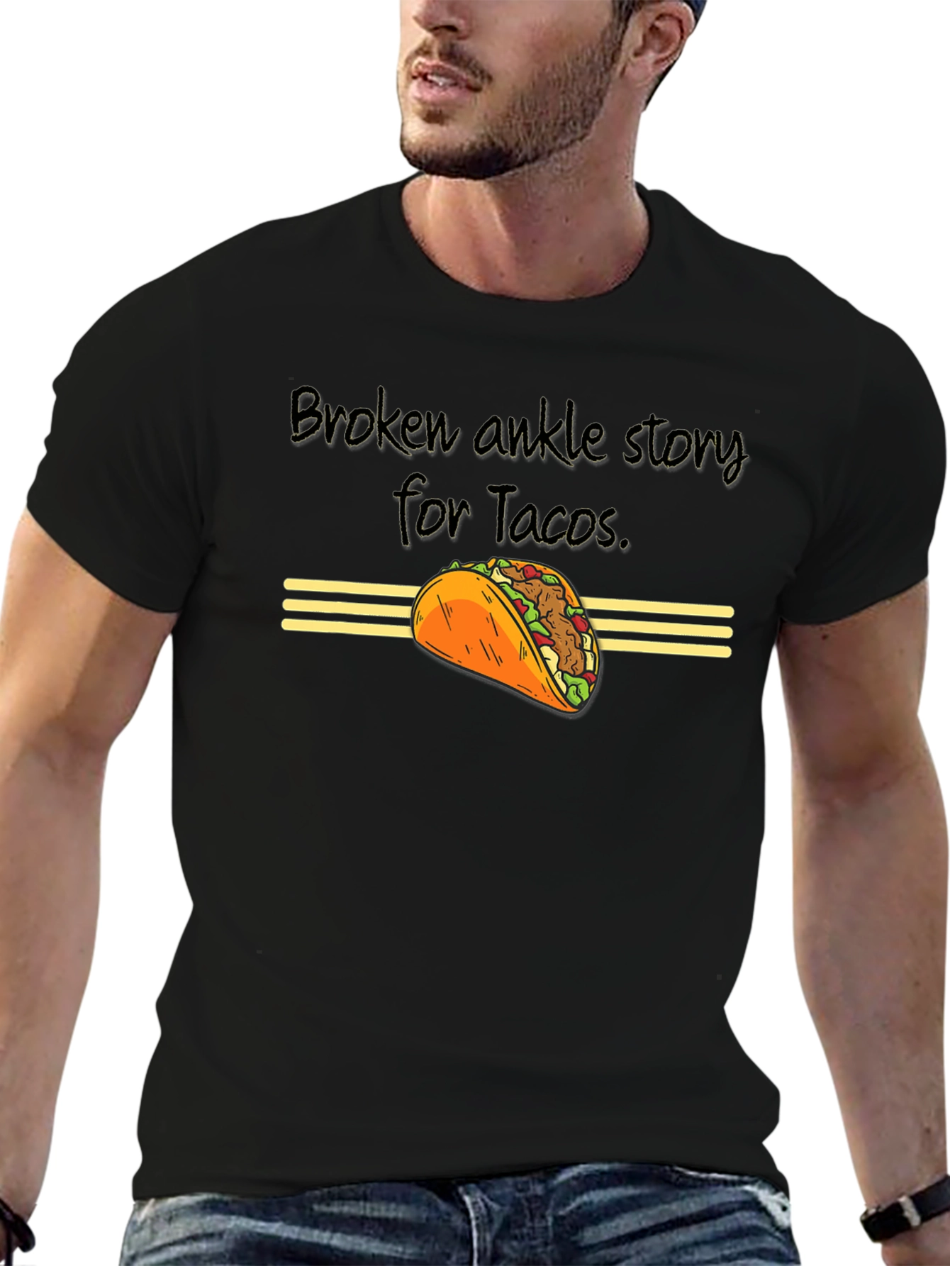 Funny Taco T-Shirt - Broken Ankle Story